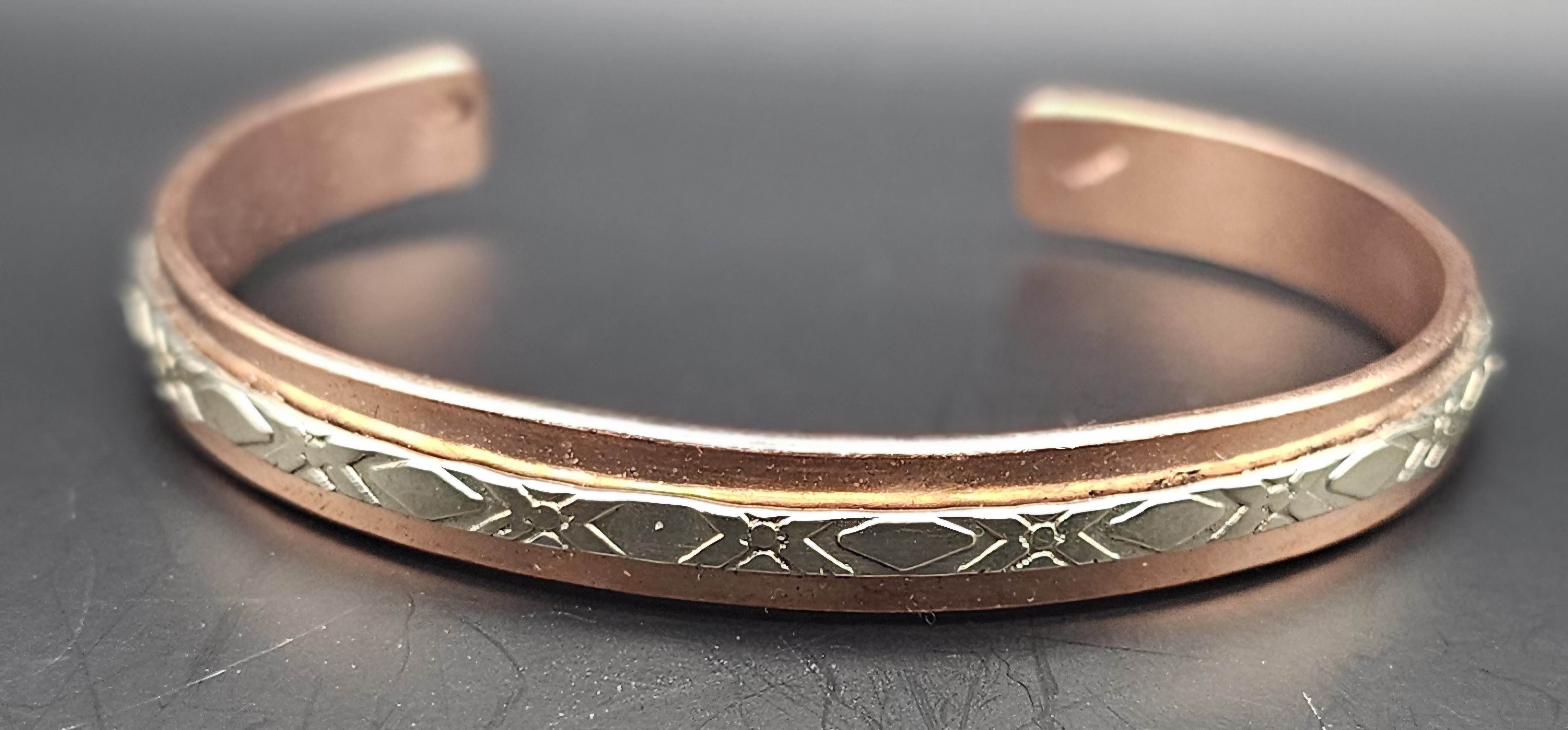 Adjustable Mixed metal bracelet