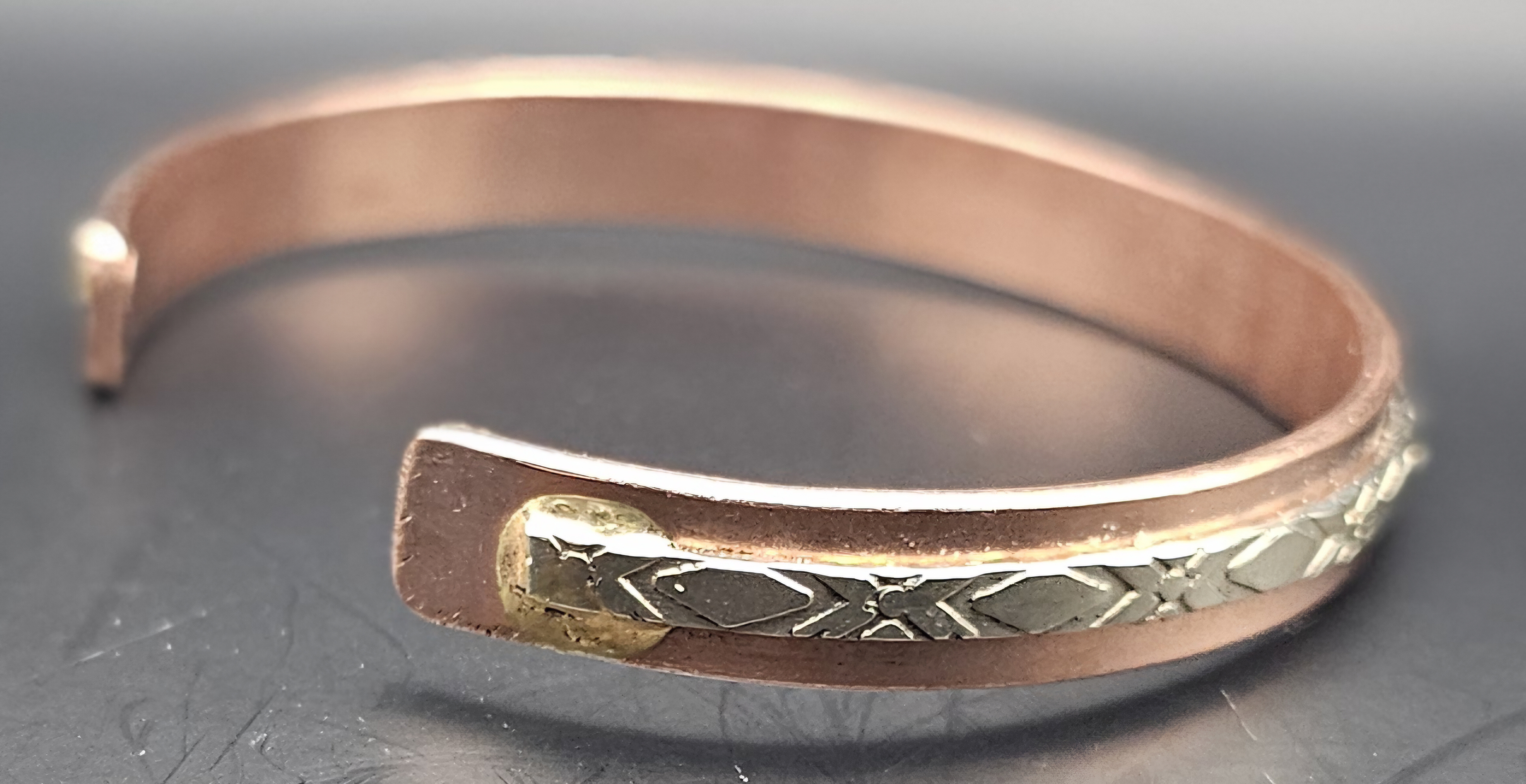 Adjustable Mixed metal bracelet
