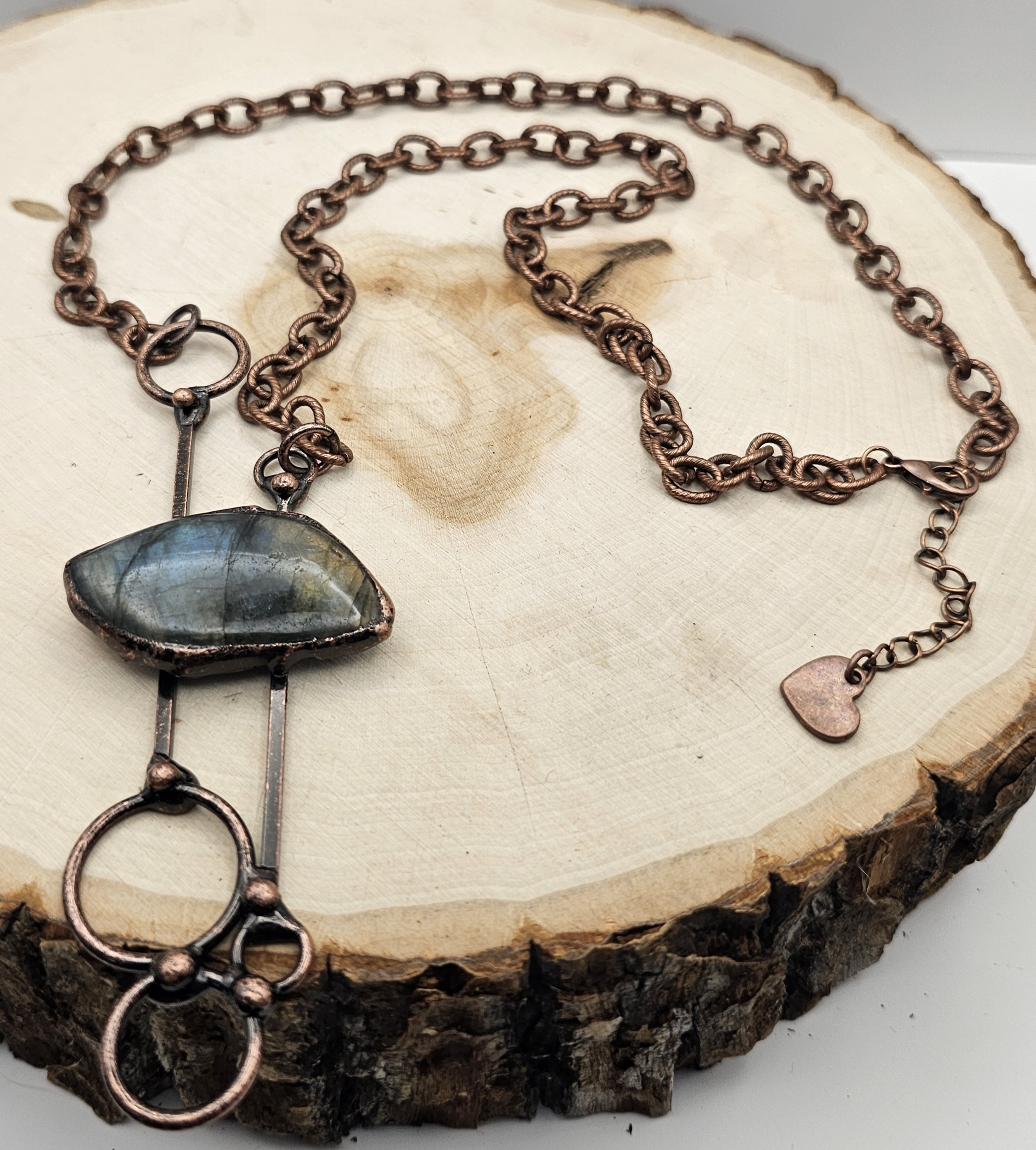 Handcrafted Copper Labradorite Necklace