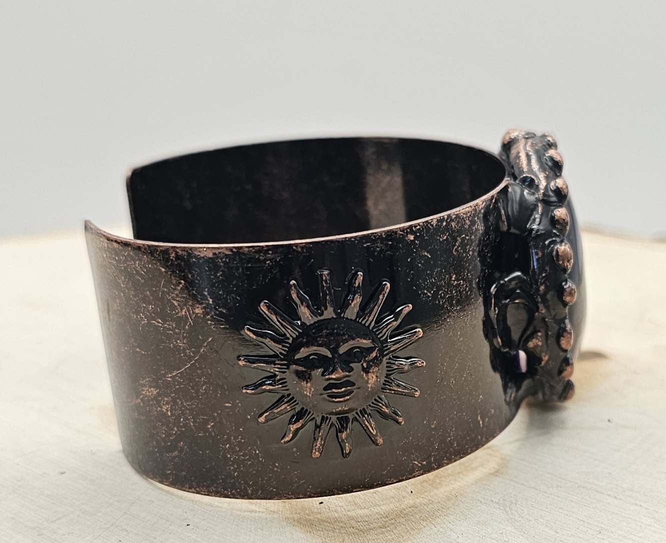 Handcrafted Moonstone Cuff Bracelet