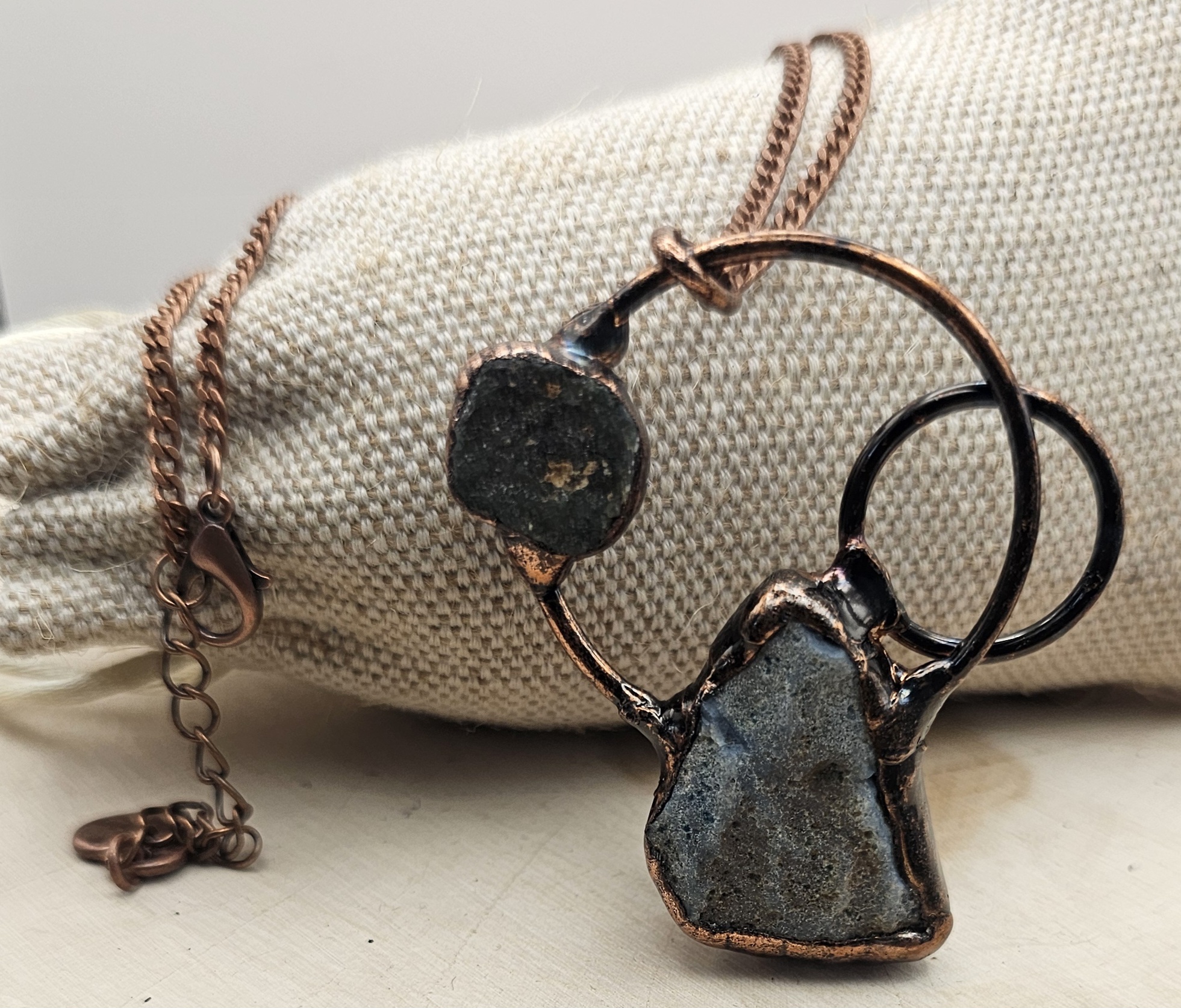 Handmade Raw Amethyst Crystal  Necklace