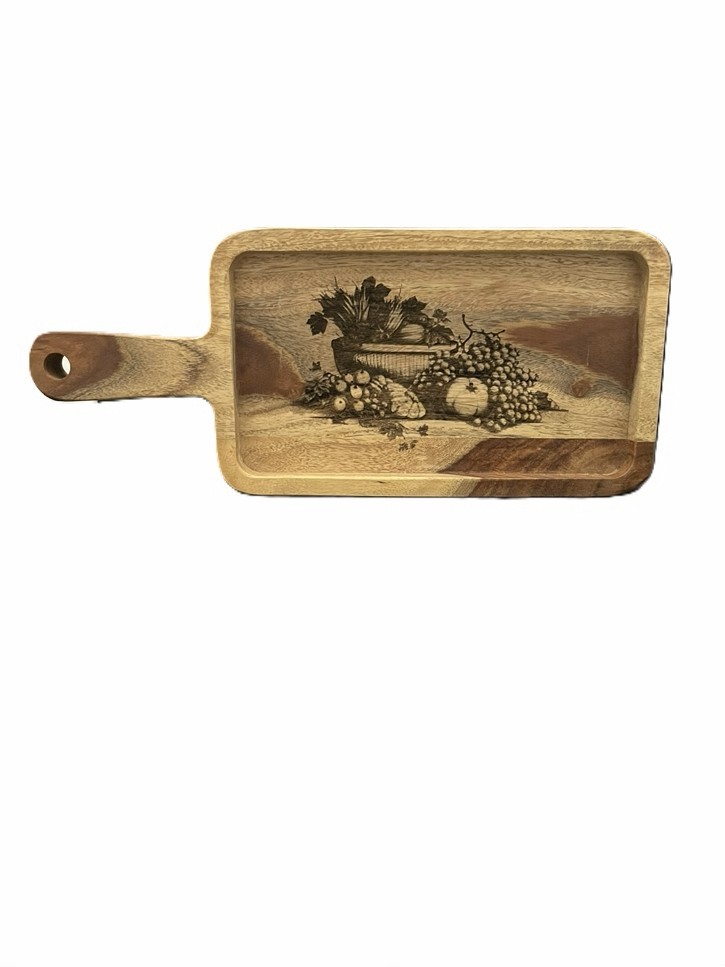 Wooden serving tray