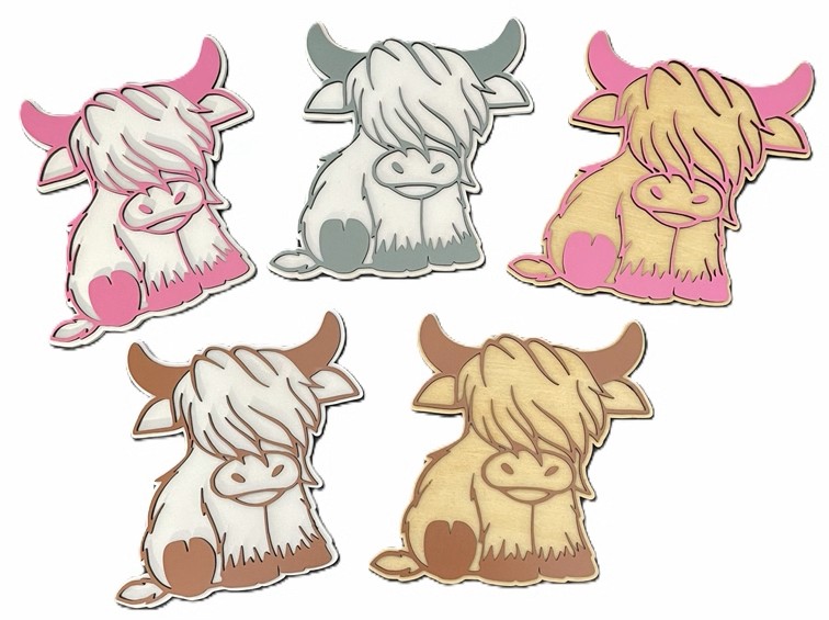 Cute Highland Cow Decor