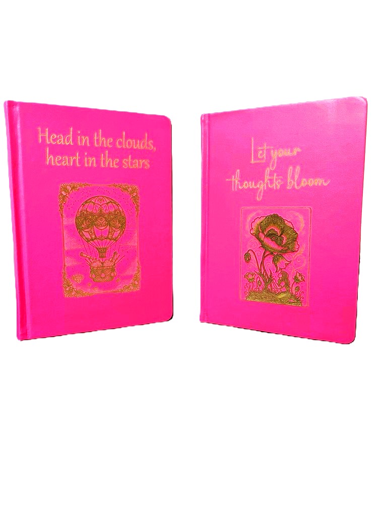 Engraved Pink Diary