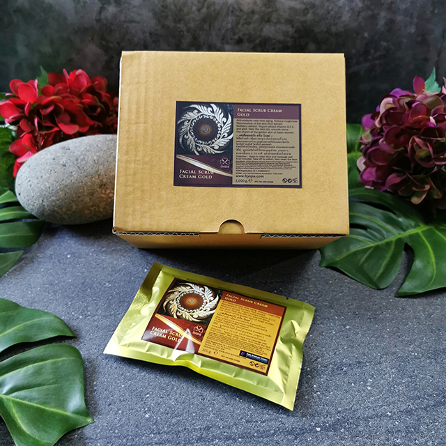 FACIAL SCRUB CREAM GOLD เฟเชี่ยลสครับครีม โกลด์ (ครีมขัดหน้าทอง) 