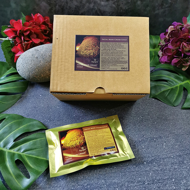 FACIAL MASK CREAM GOLD เฟเชี่ยลมาส์กครีม โกลด์ (ครีมขัดหน้าทอง) 