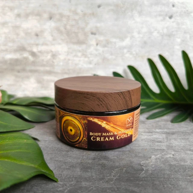 Body Mask & Massage Cream Gold บอดี้มาส์คแอนด์มาสซาจ ครีม โกลด์ (ครีมพอกและนวดตัวทอง)