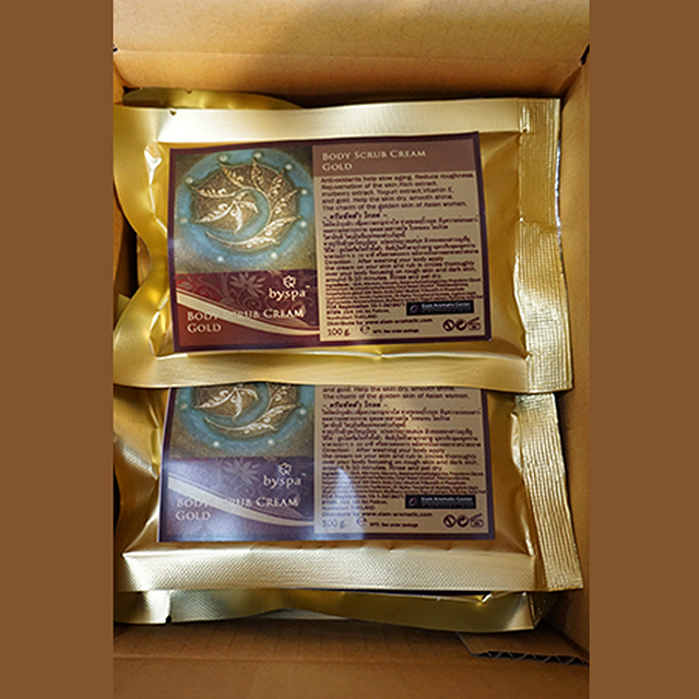 Body Scrub Cream Gold บอดี้สครับ ครีม โกลด์ (ครีมขัดตัวทอง)