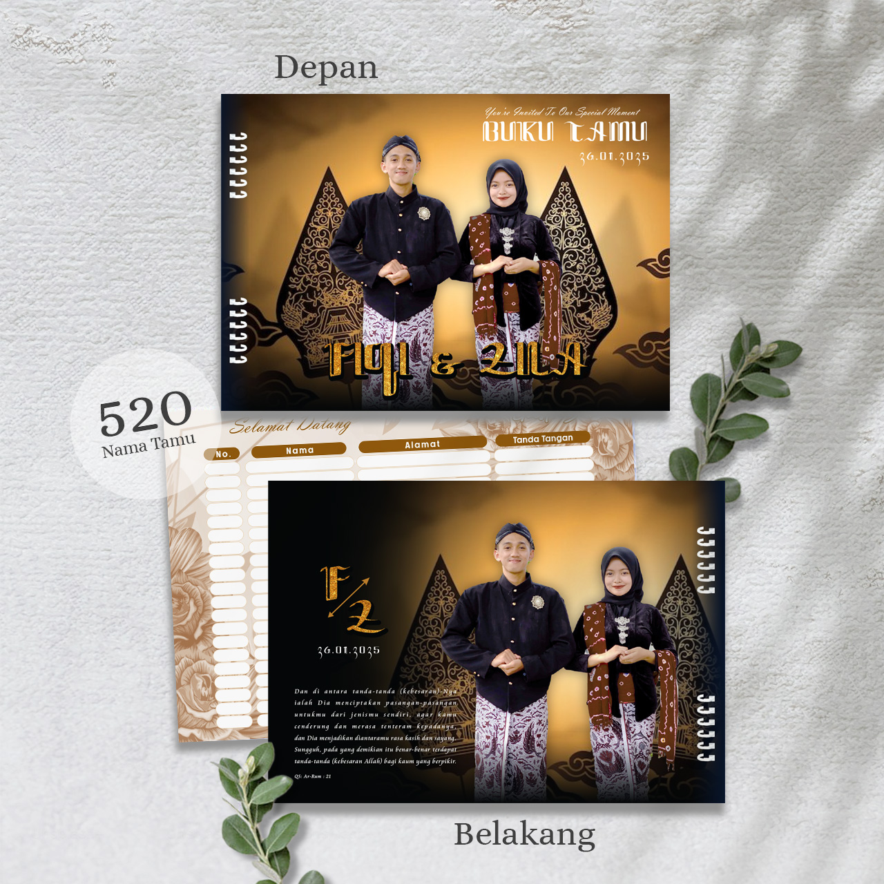 BUKU TAMU ISI 520 NAMA