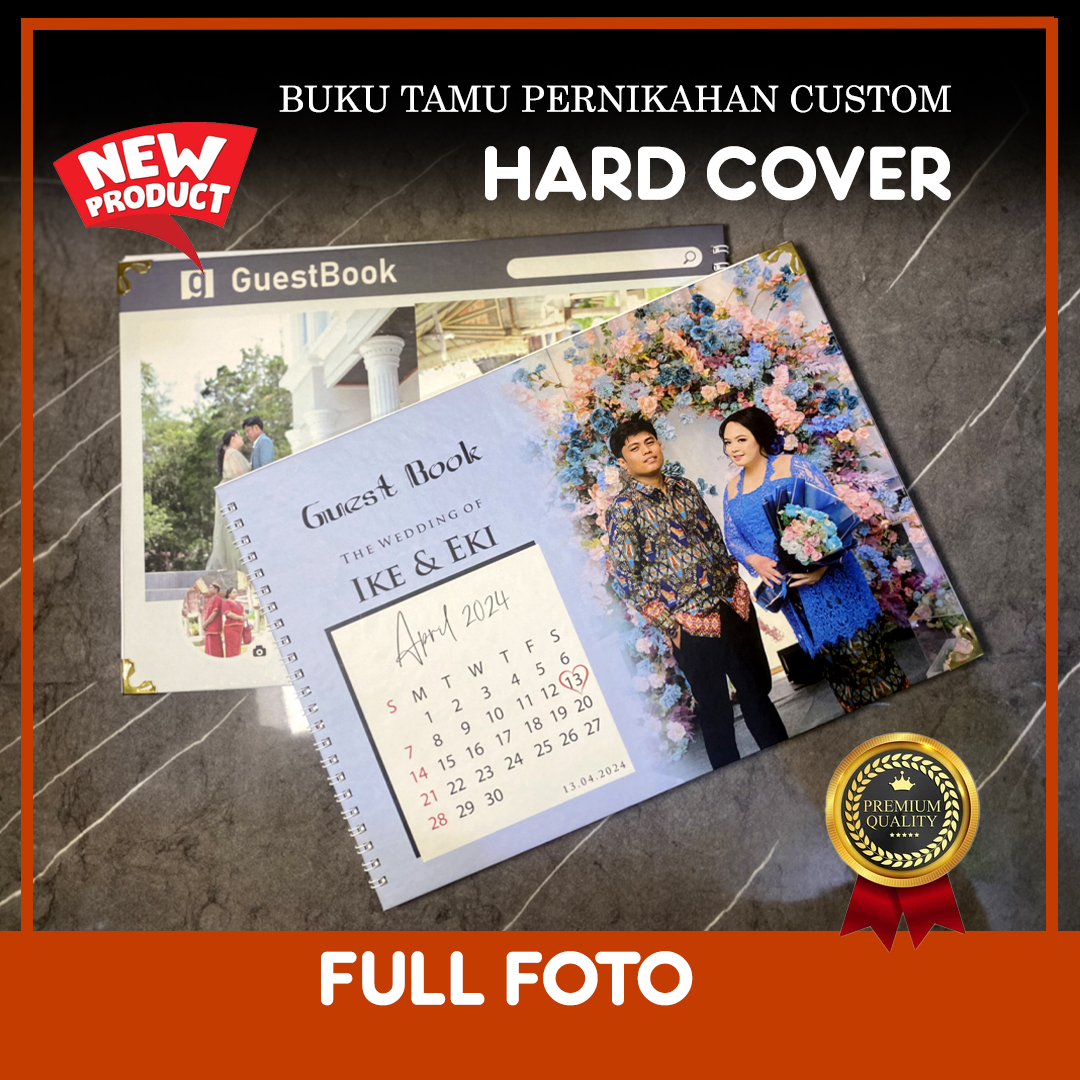 BUKU TAMU HARDCOVER PREMIUM ISI CUSTOM