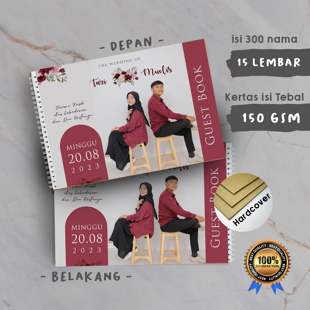 BUKU TAMU HARDCOVER ISI CUSTOM