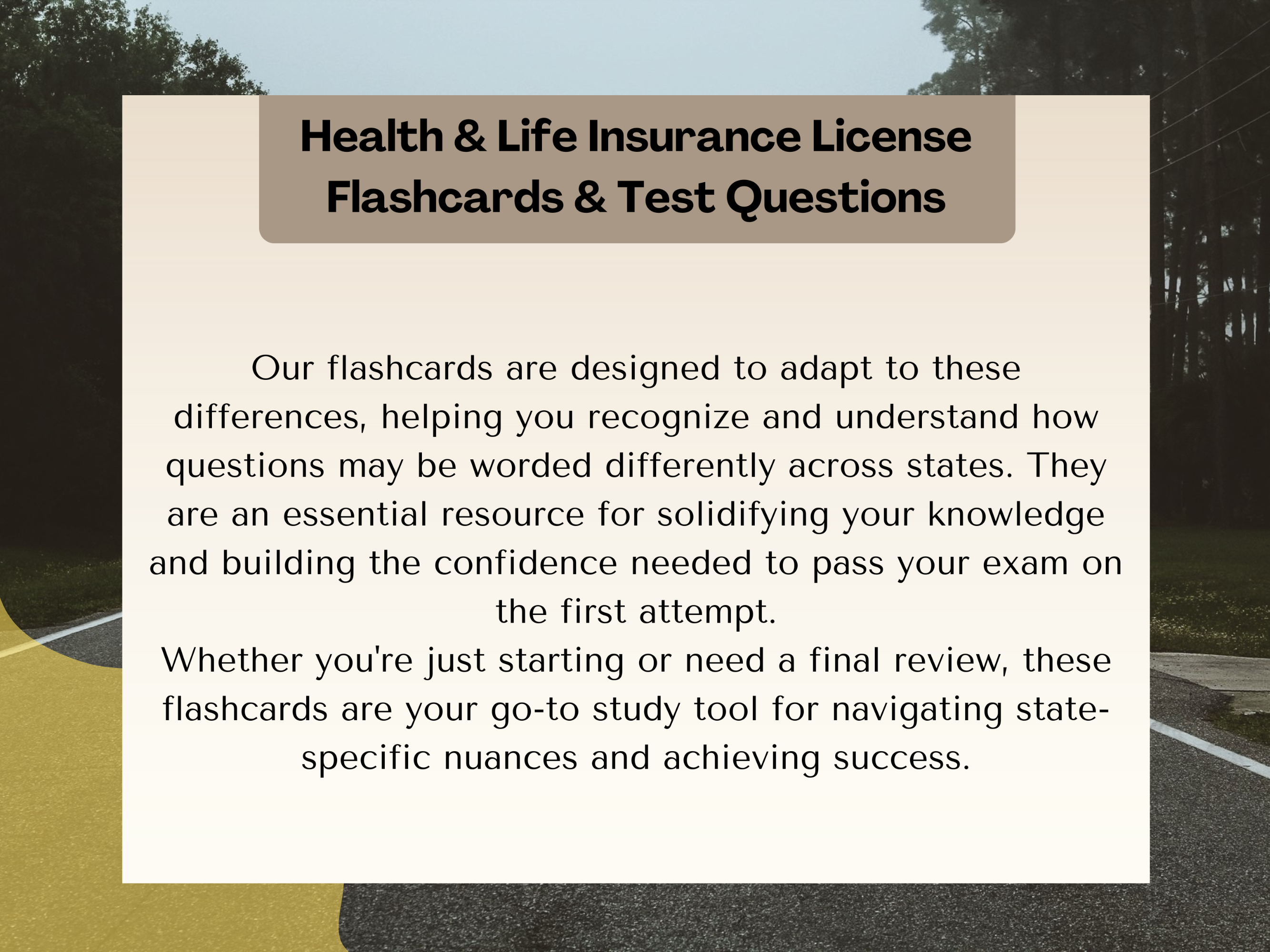Health & Life Insurance License Flash Cards 