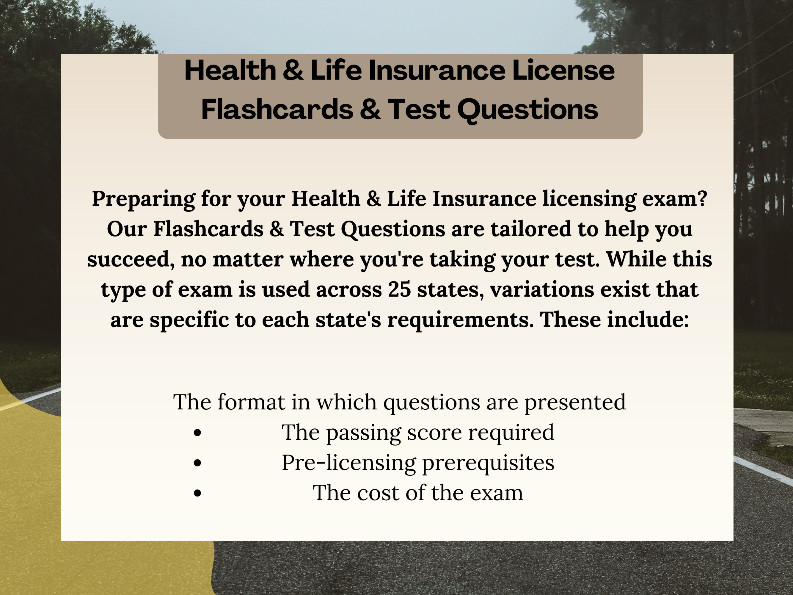 Health & Life Insurance License Flash Cards 