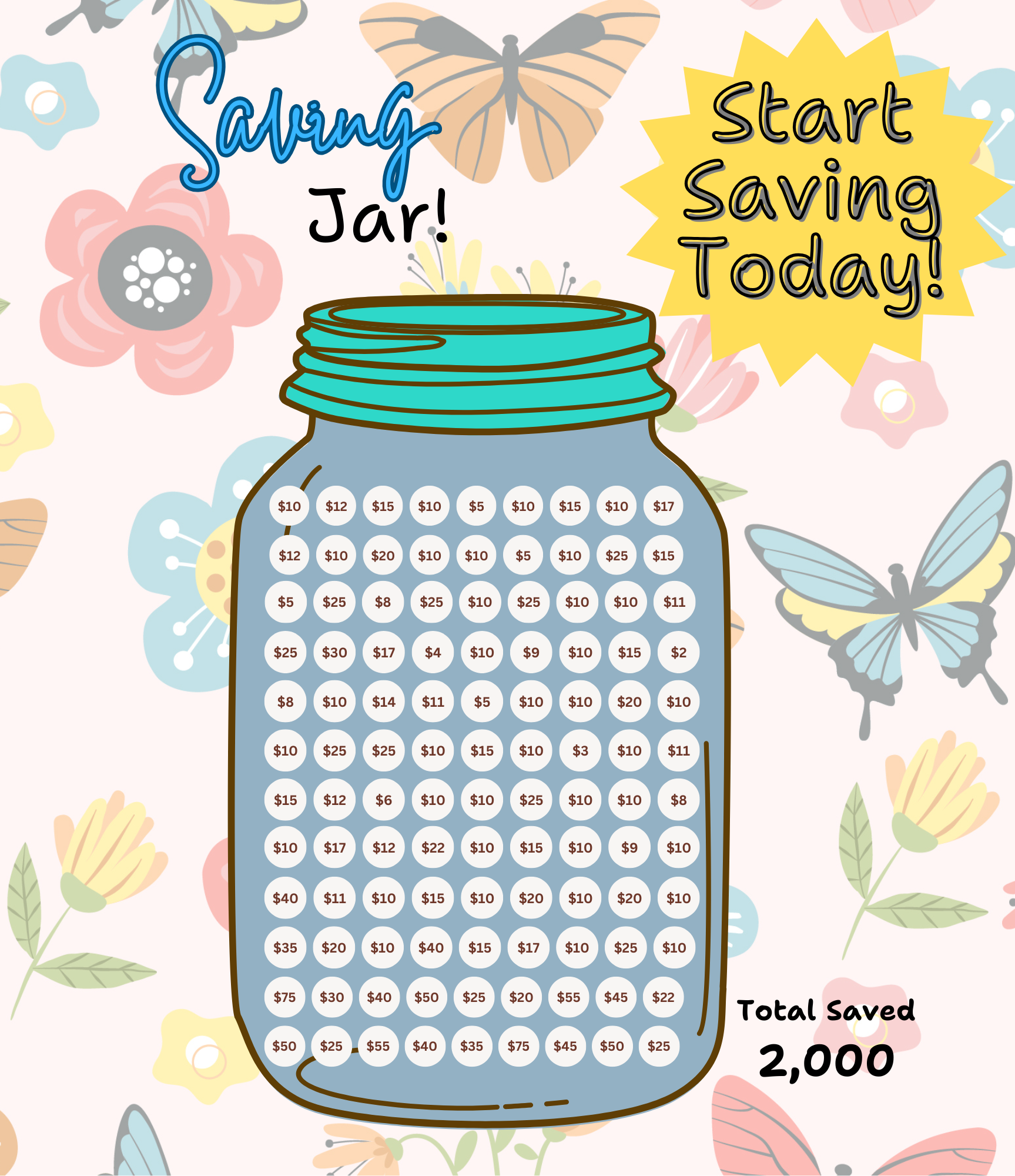 Butterfly Saving Jar