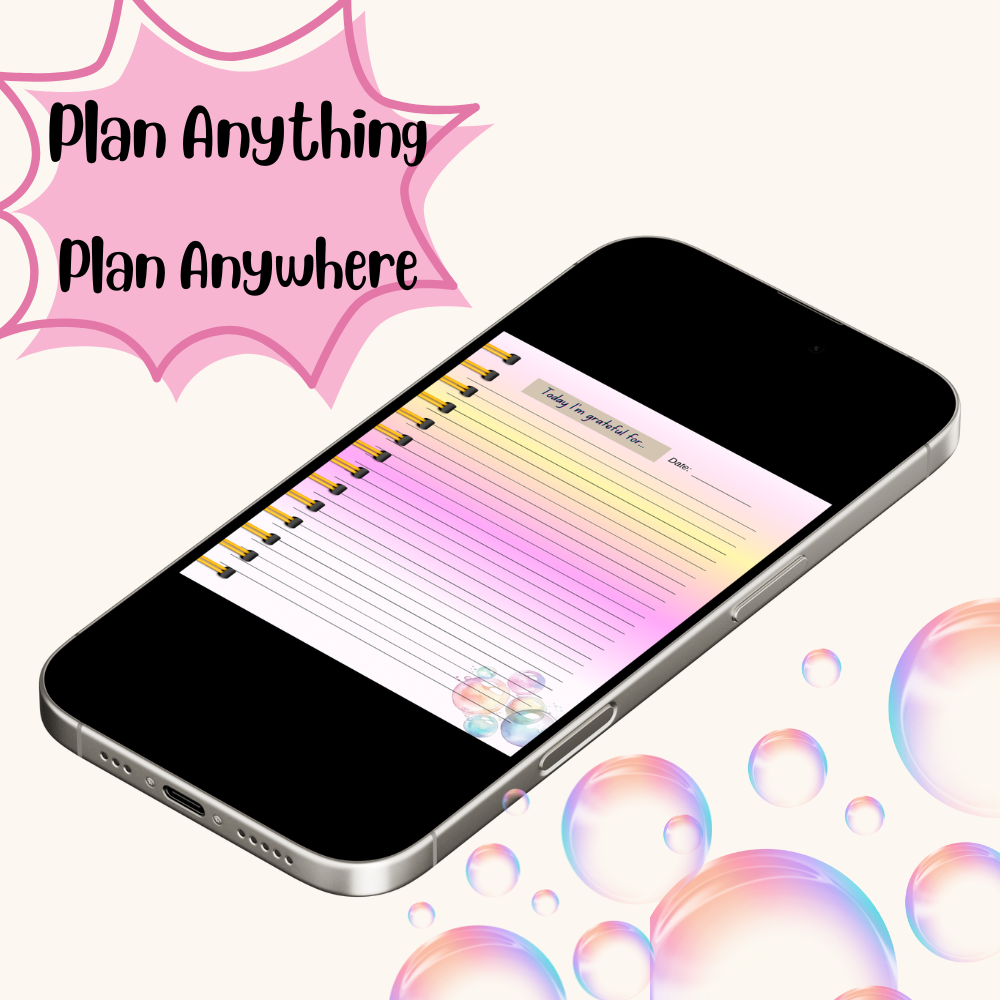 Hyperlinked Digital Planner - Bubble Edition