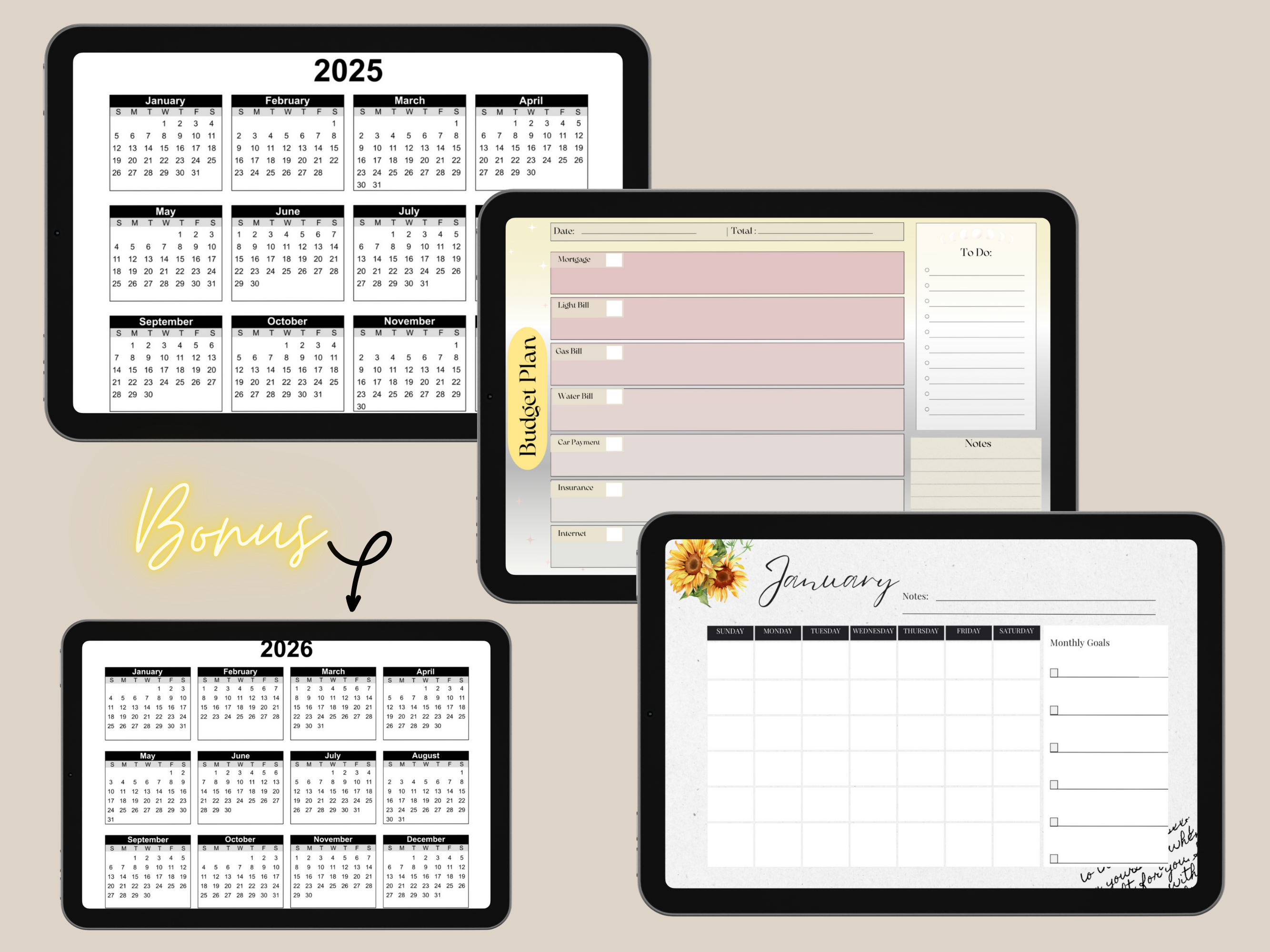 "Timeless Butterfly: Your Everlasting Digital Wall Calendar"