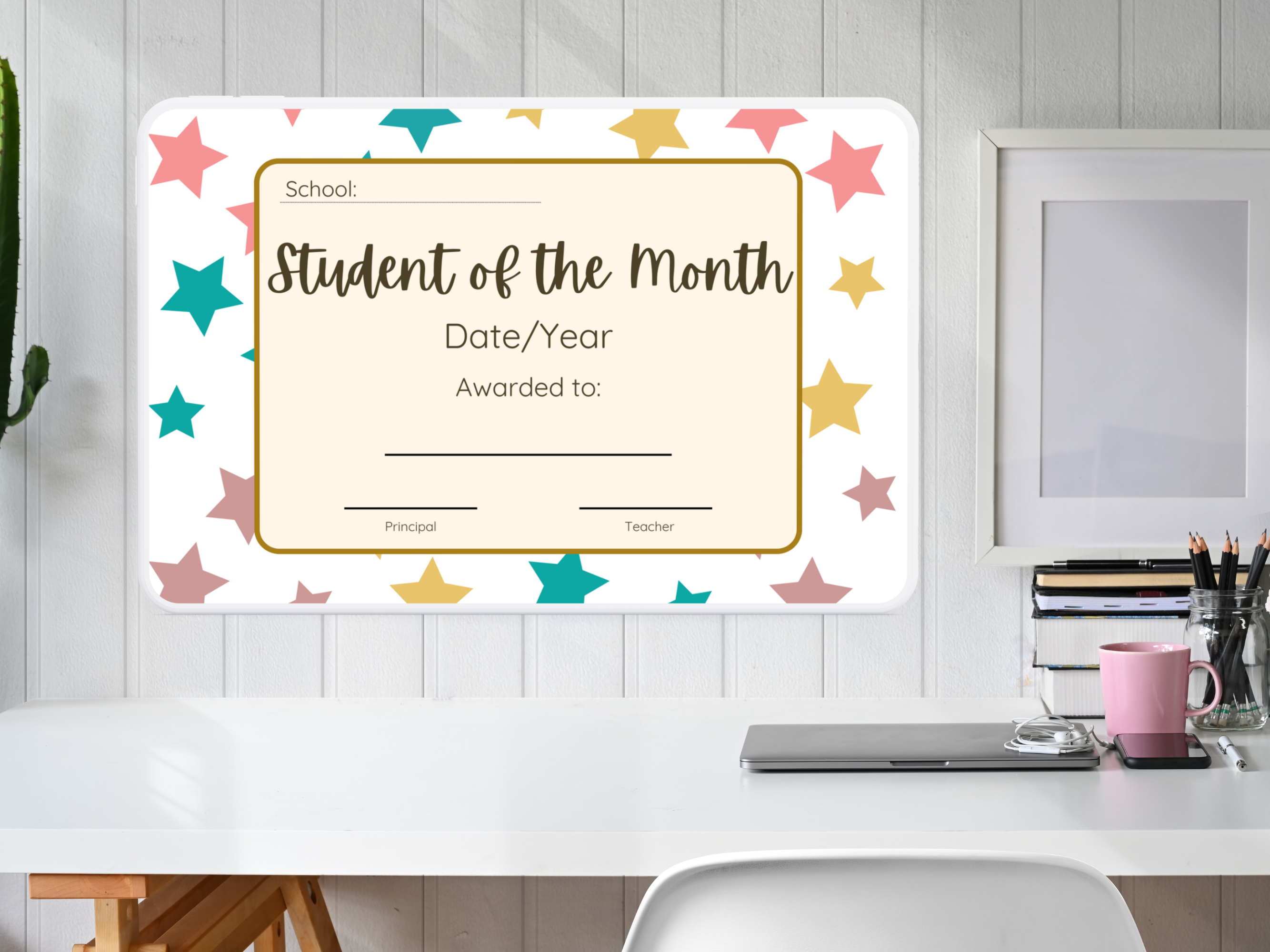 Student of the Month Certificate