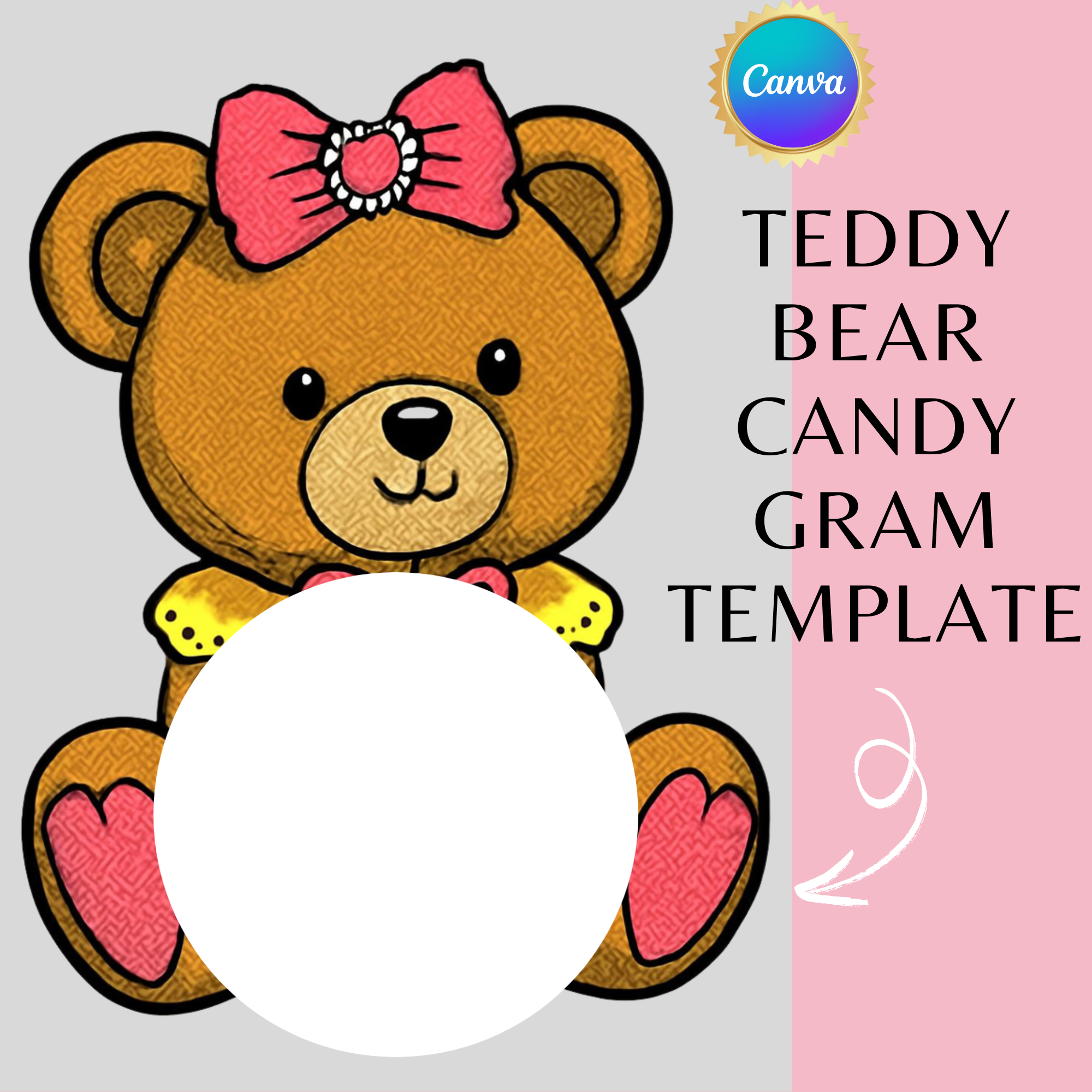 Teddy Bear Candy Gram Template
