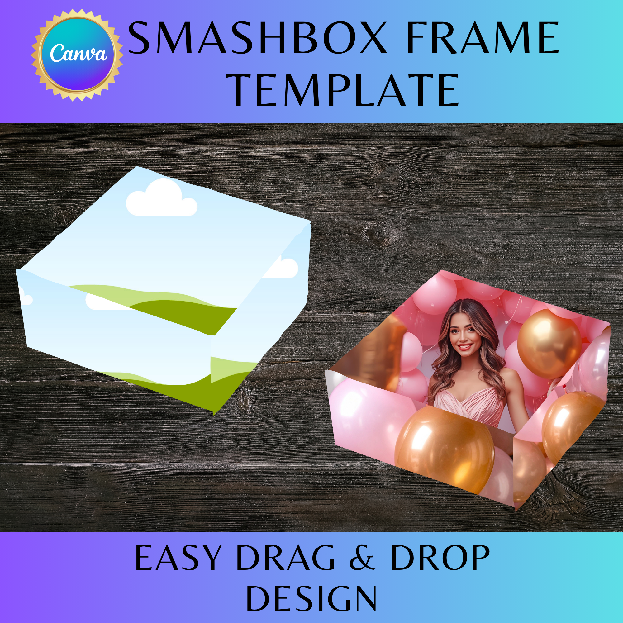 SmashBox Frame - Birthday Box Template
