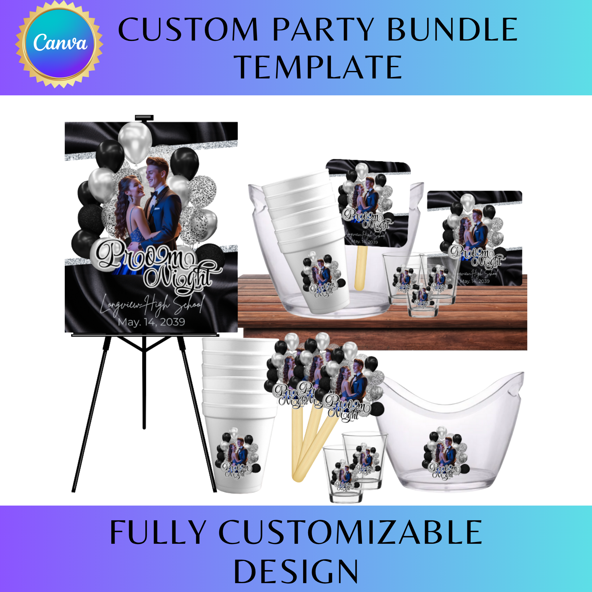 “Ultimate Party Vibes” Custom Bundle Template 