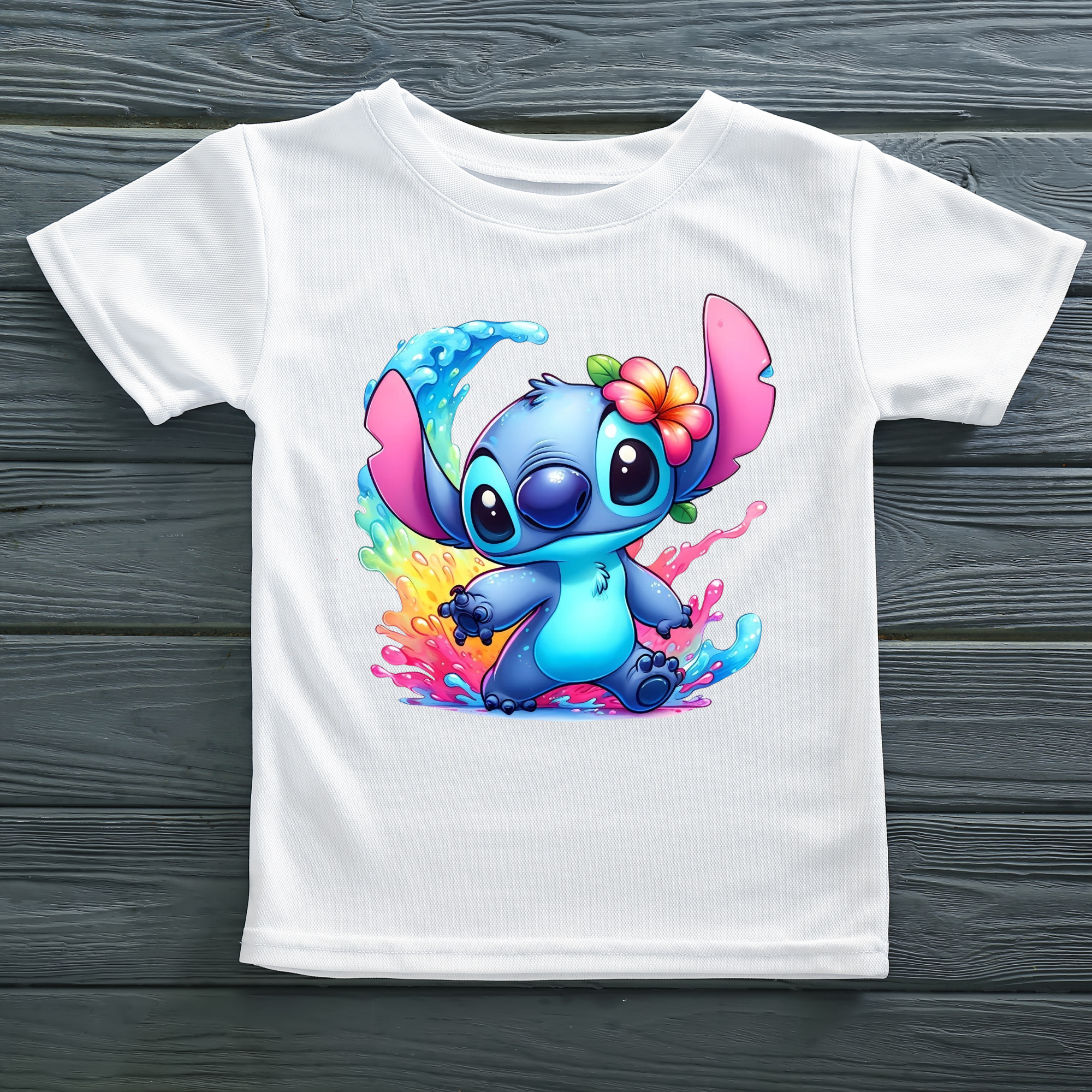 Stitch Watercolor Splash Clipart