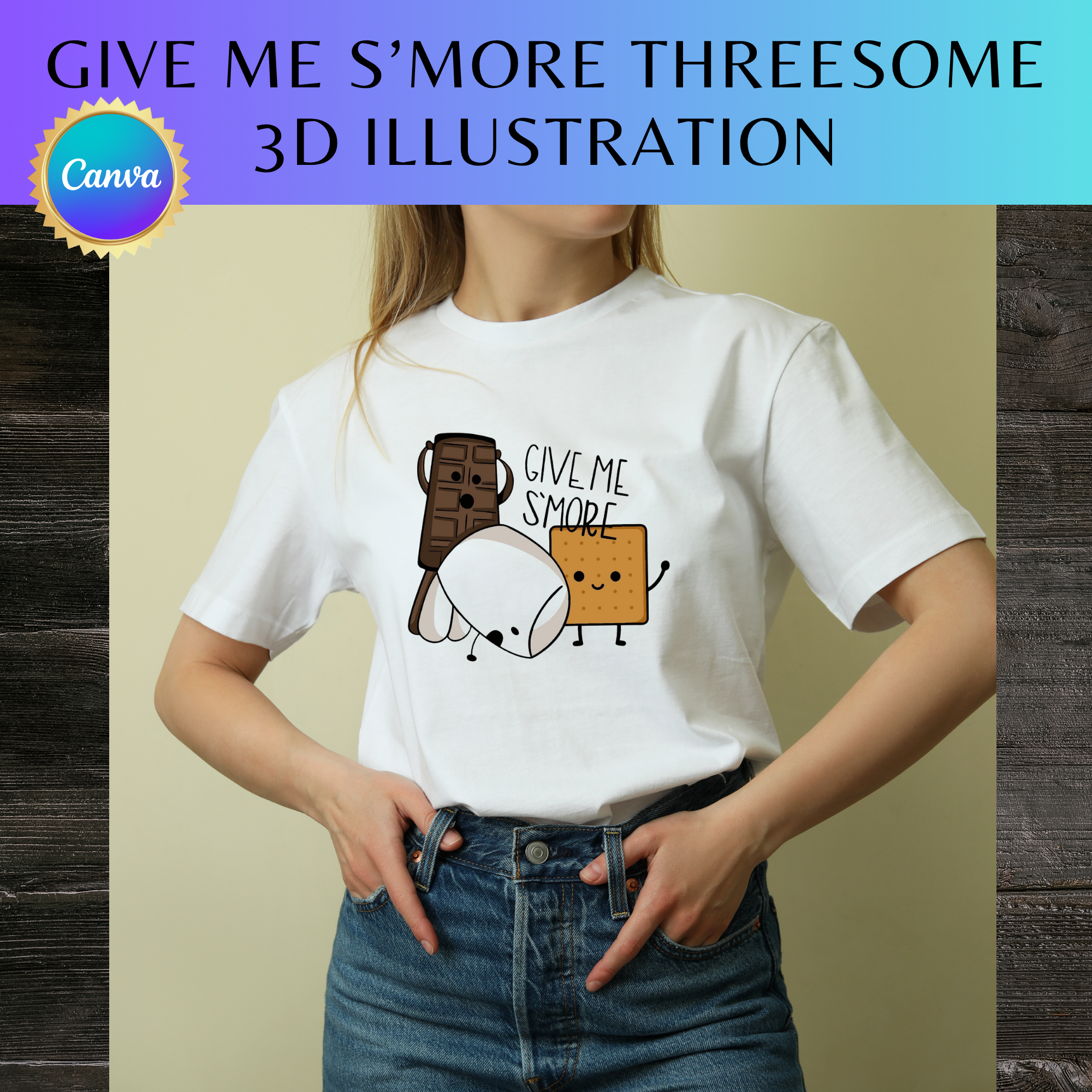 Give Me S’more Threesome 3D Illustration
