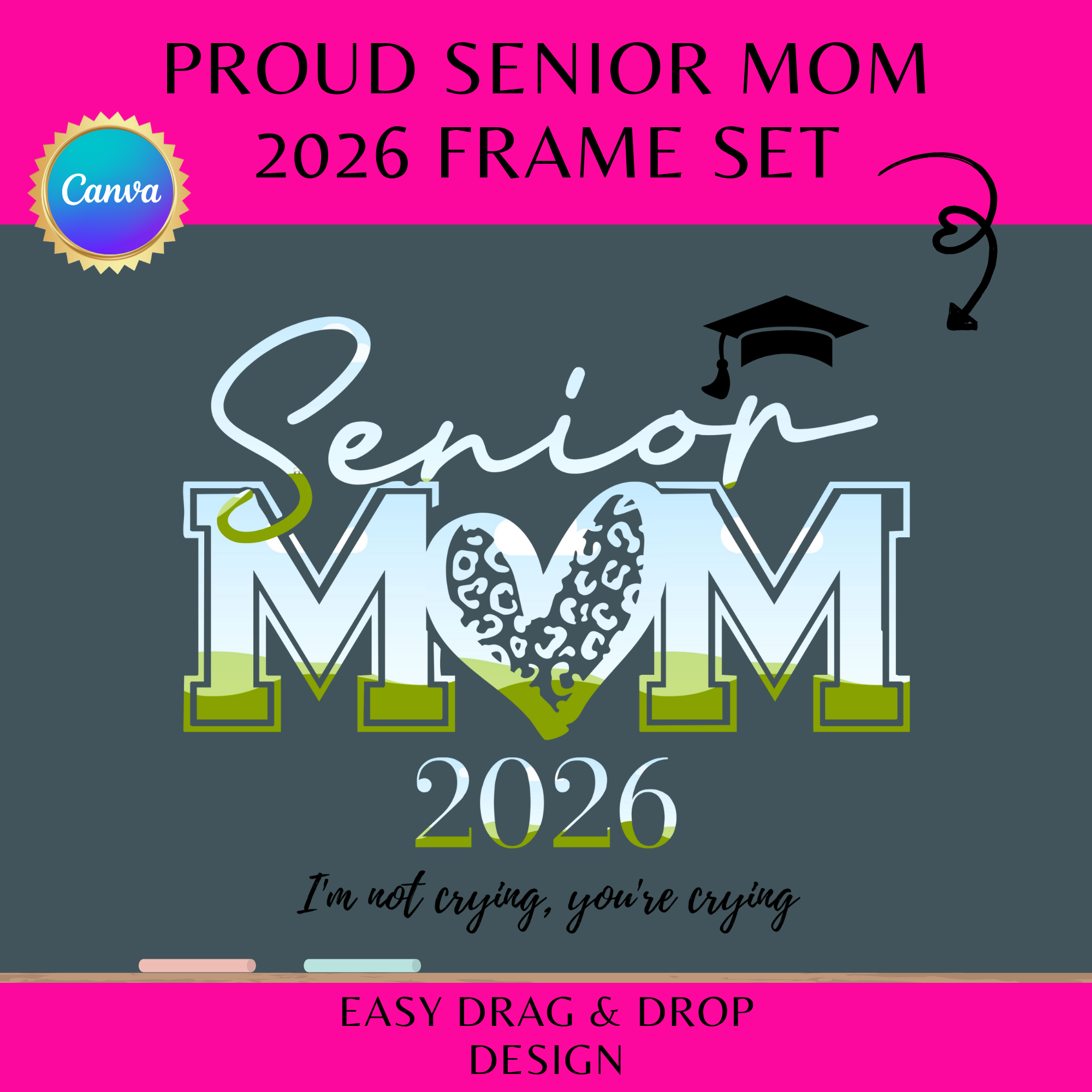 Proud Senior Mom 2026 Frame