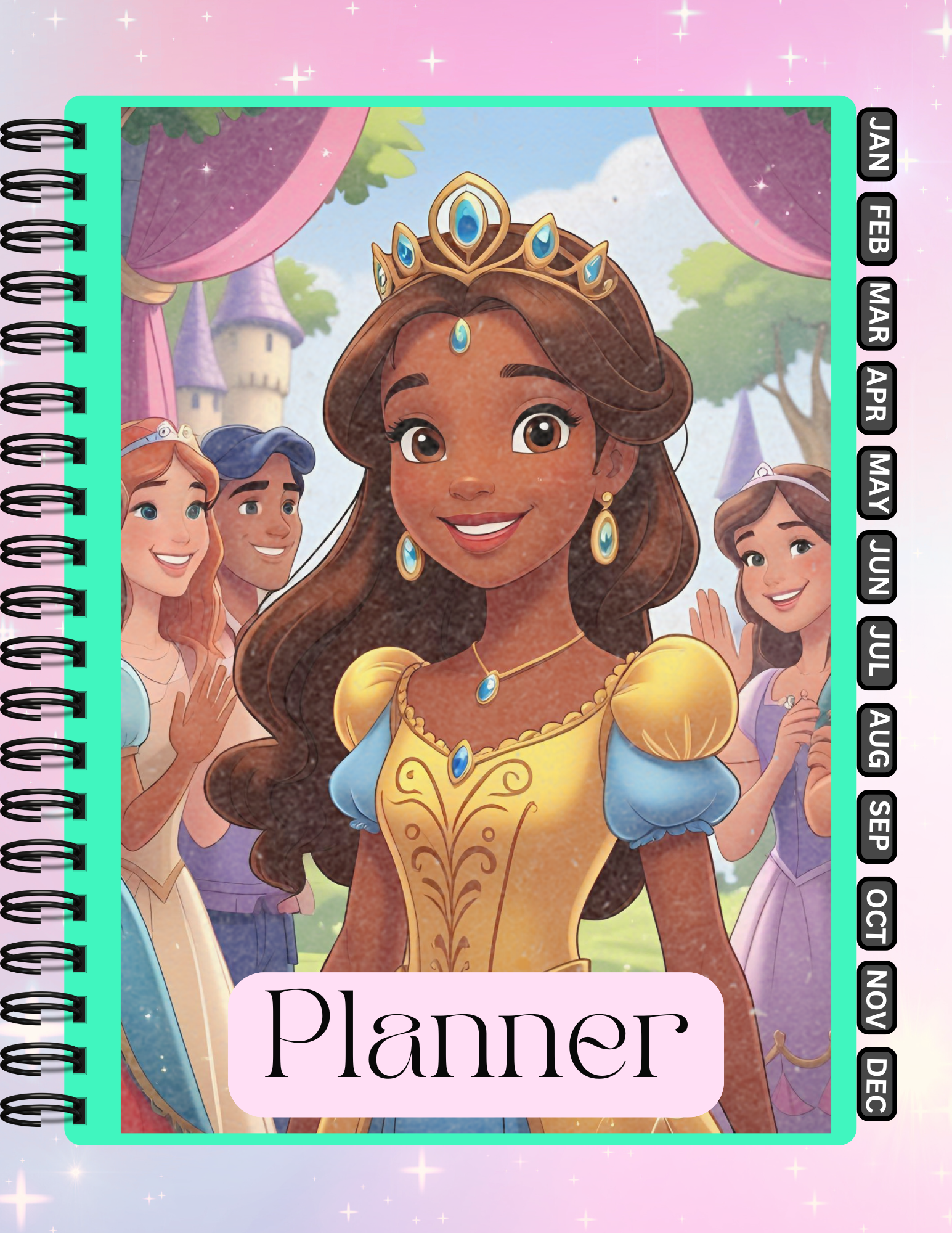 Majestic Princess Printable Bundle – Short Story E-Book | Hyperlinked Planner | Puzzle