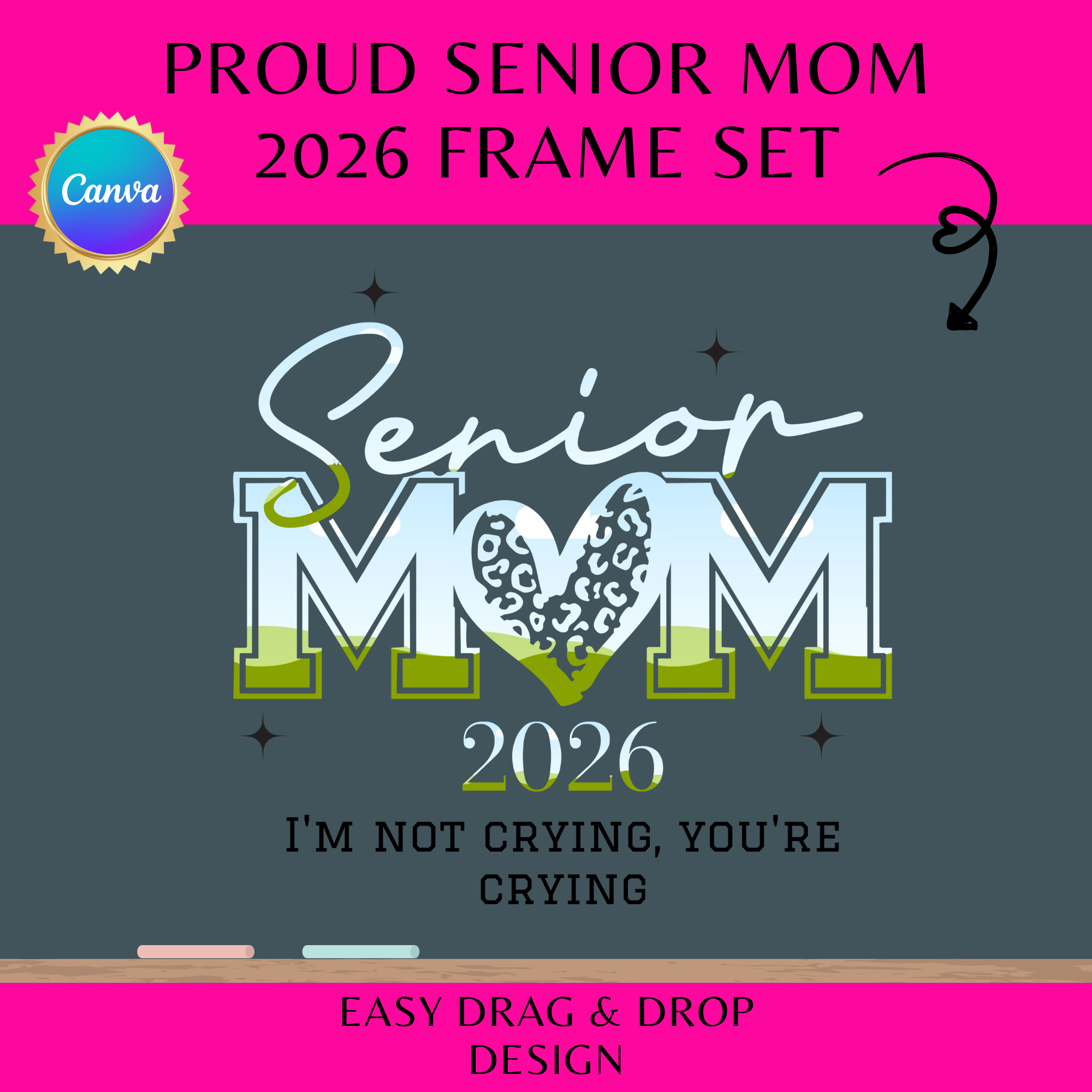 Proud Senior Mom 2026 Frame