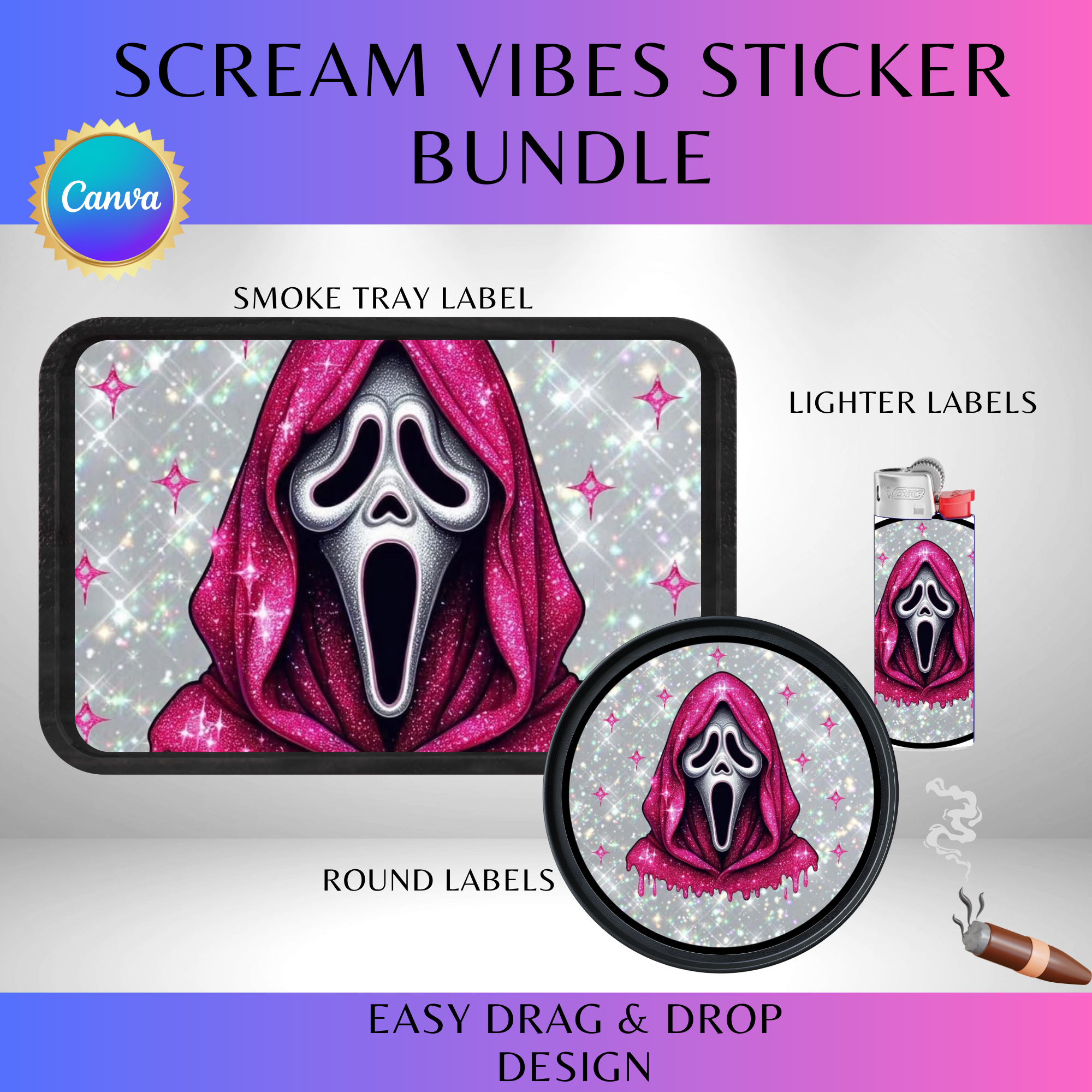 Scream Vibes Sticker Bundle