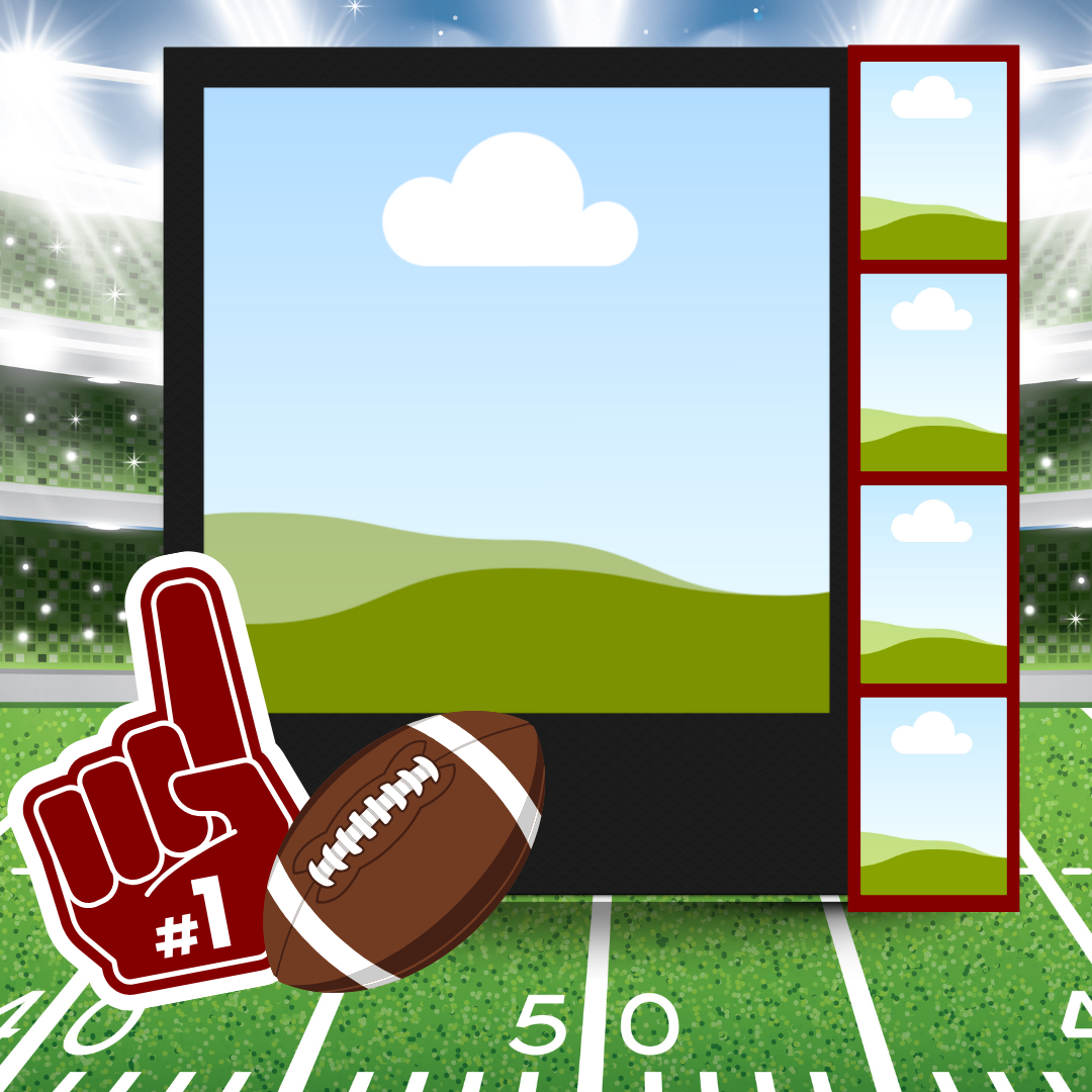 "Touchdown Polaroid Frame" 