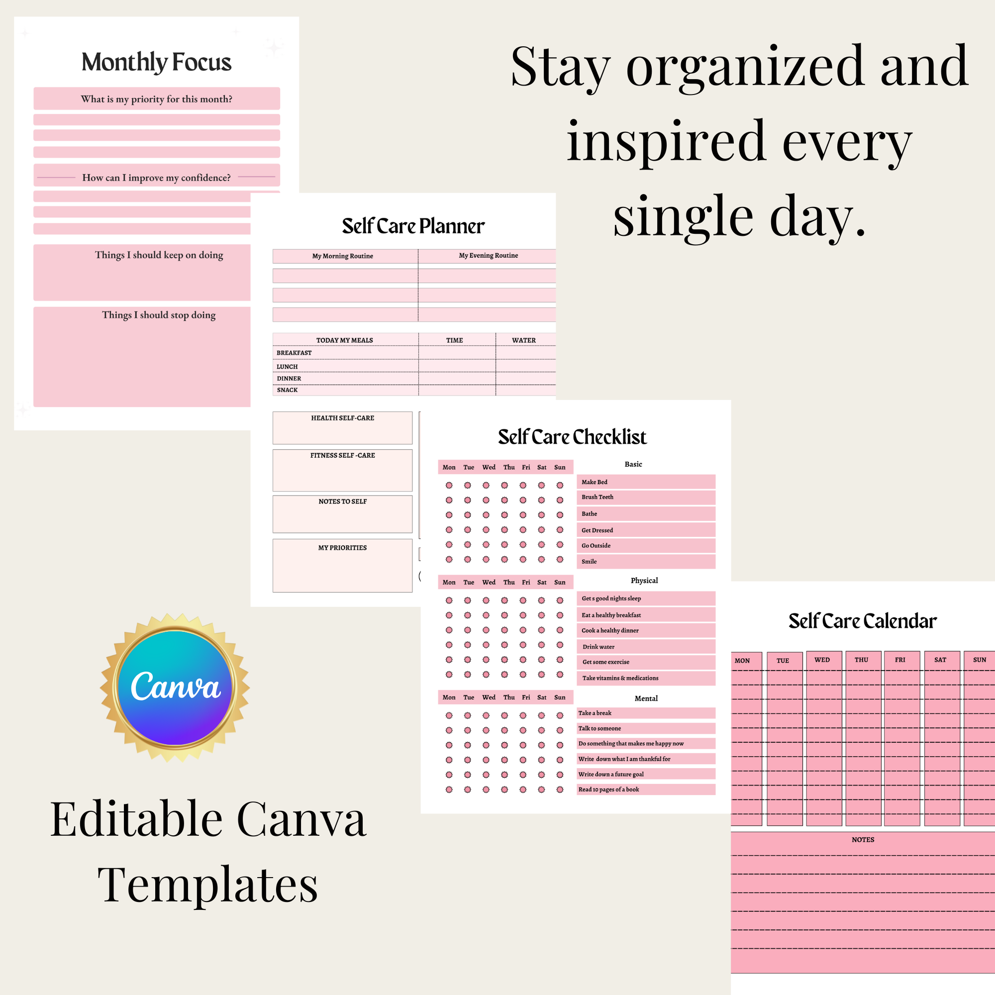 Self Love Booklet – 34 Pages of Pure Self-Care Bliss