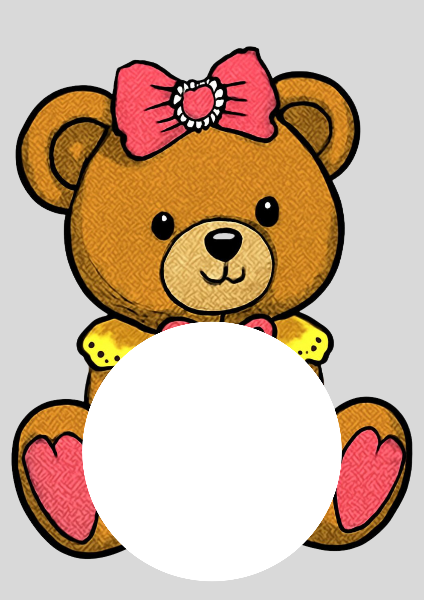 Teddy Bear Candy Gram Template