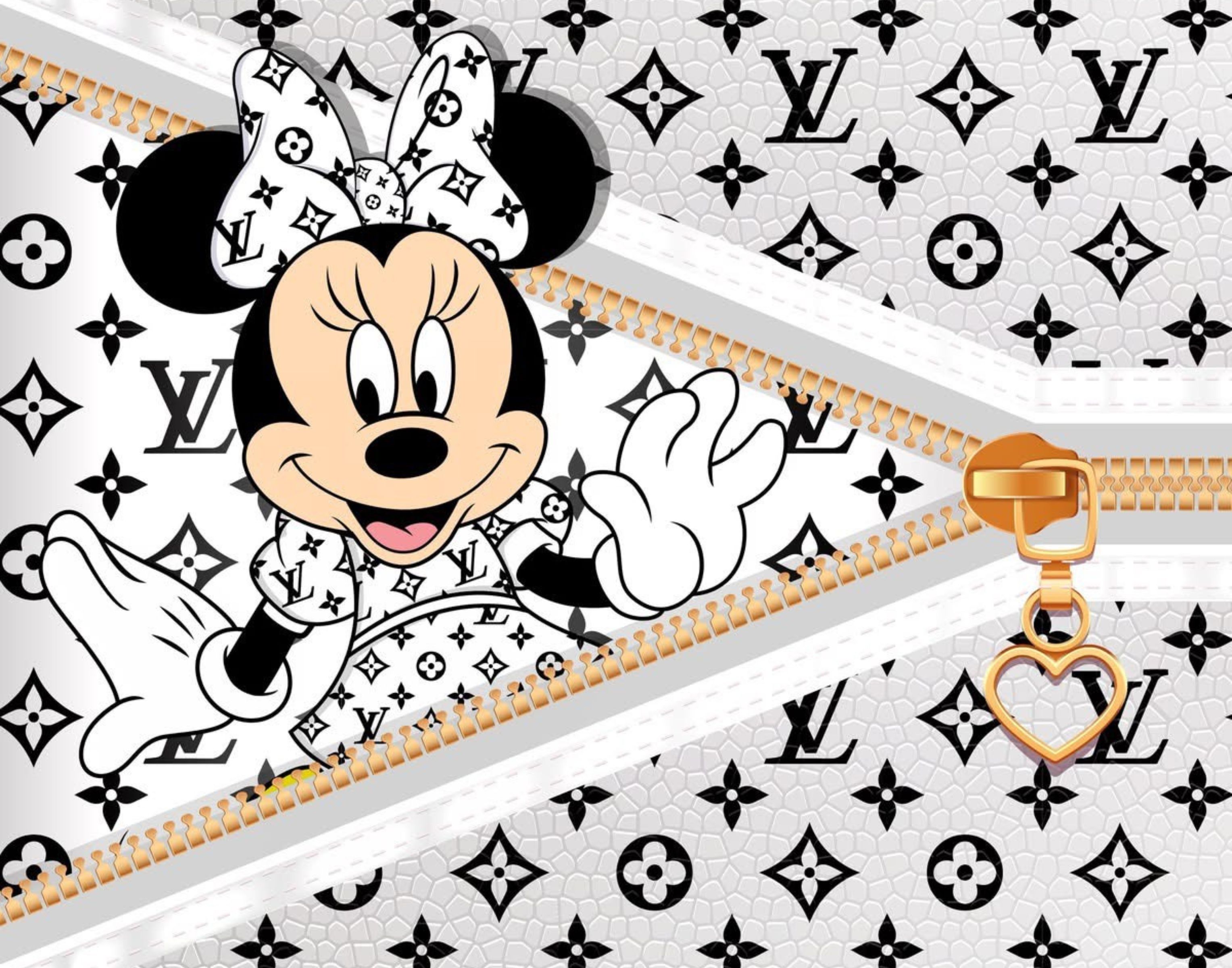 Mini Mouse x LV-Inspired Art Clip –  5 JPEG File