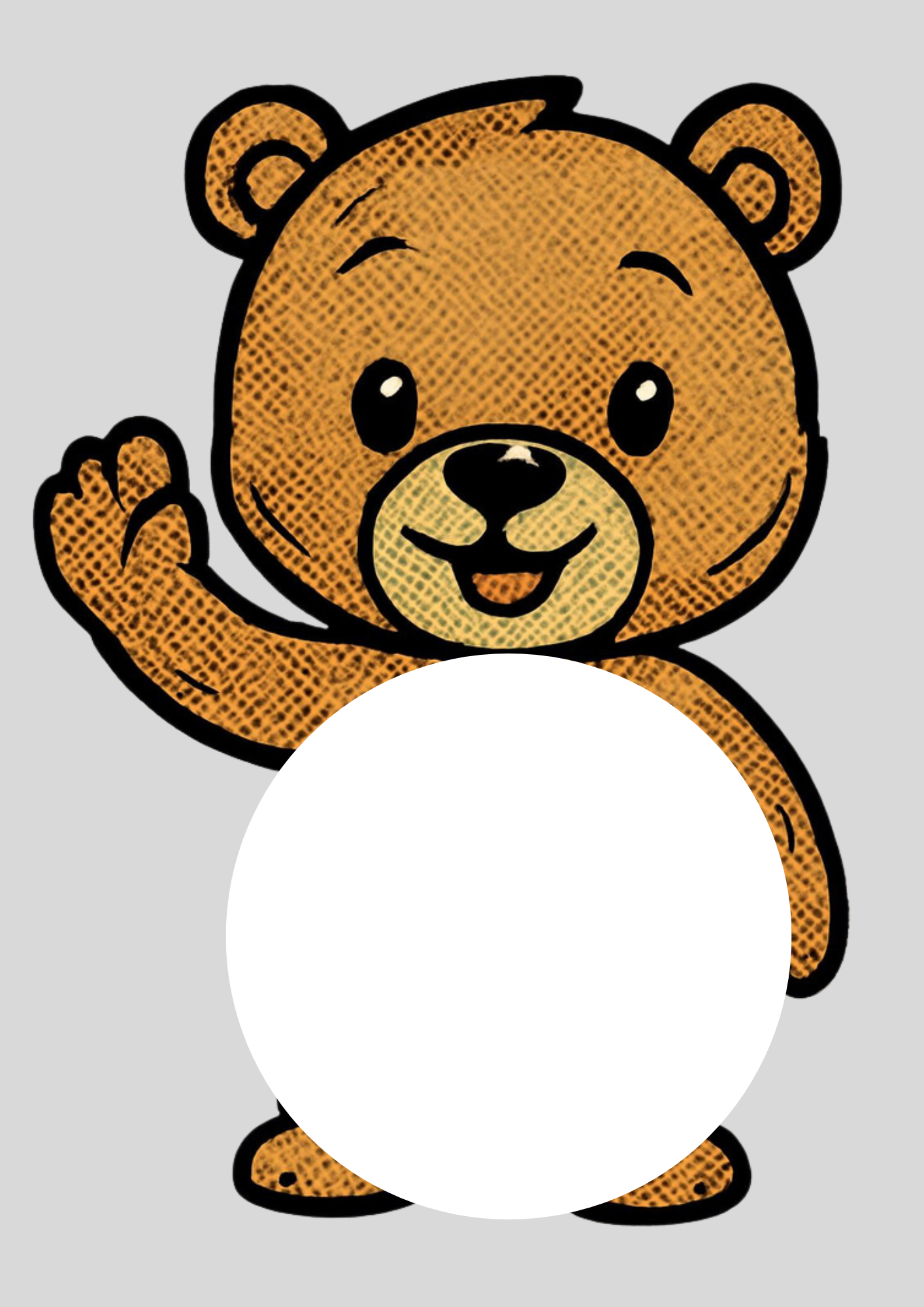 Teddy Bear Candy Gram Template