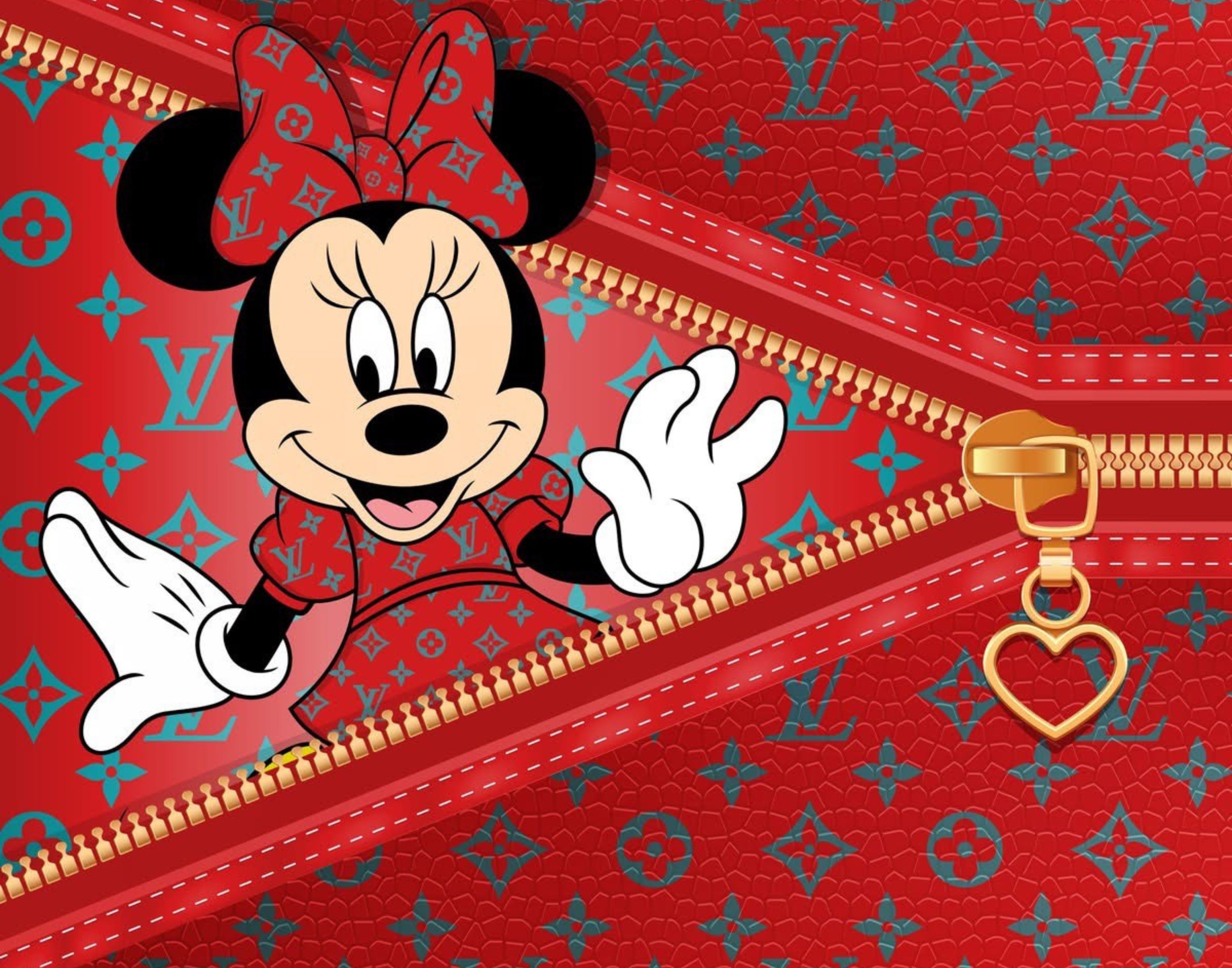 Mini Mouse x LV-Inspired Art Clip –  5 JPEG File