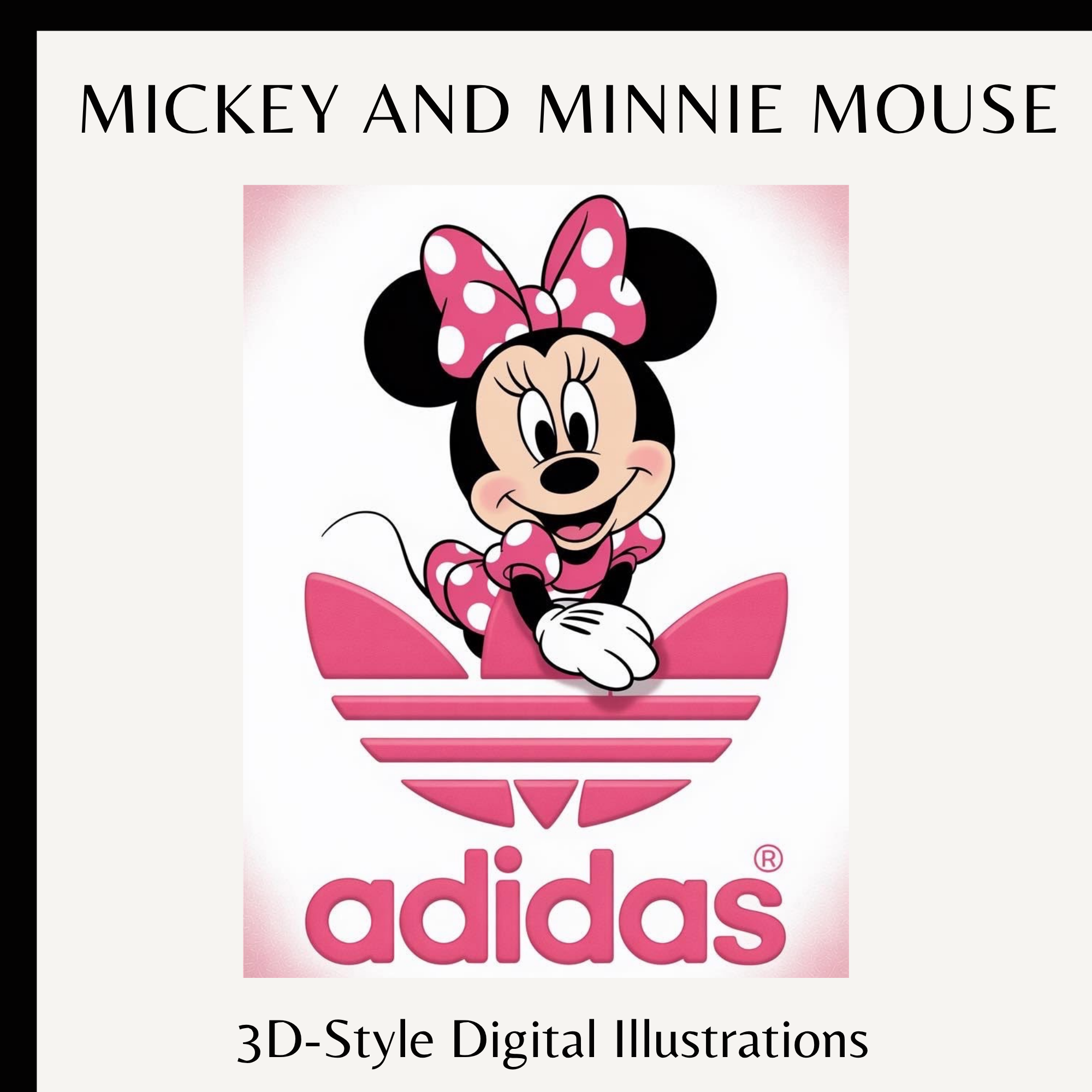 Mickey and Minnie Mouse Clipart 18 Bundle 