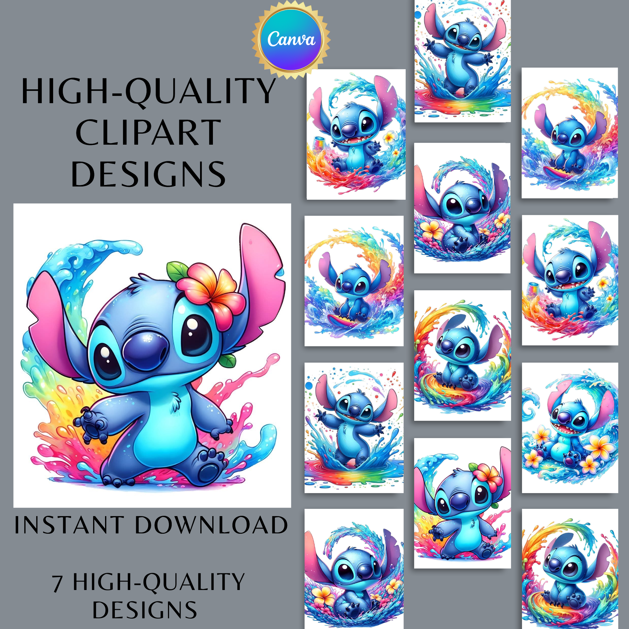  Lilo and Stitch Watercolor 