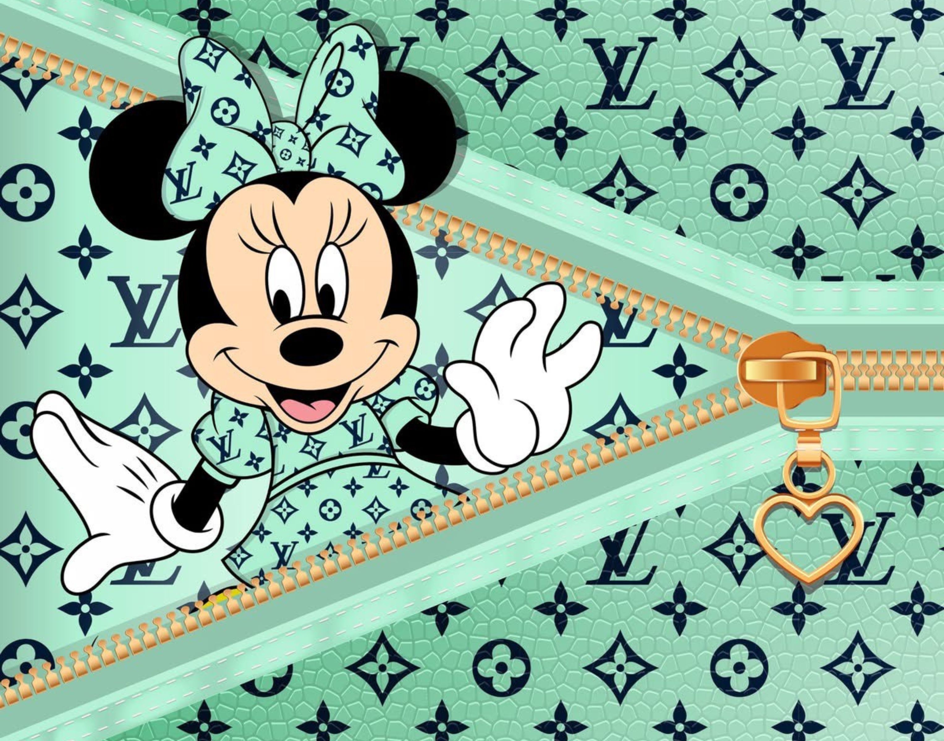Mini Mouse x LV-Inspired Art Clip –  5 JPEG File