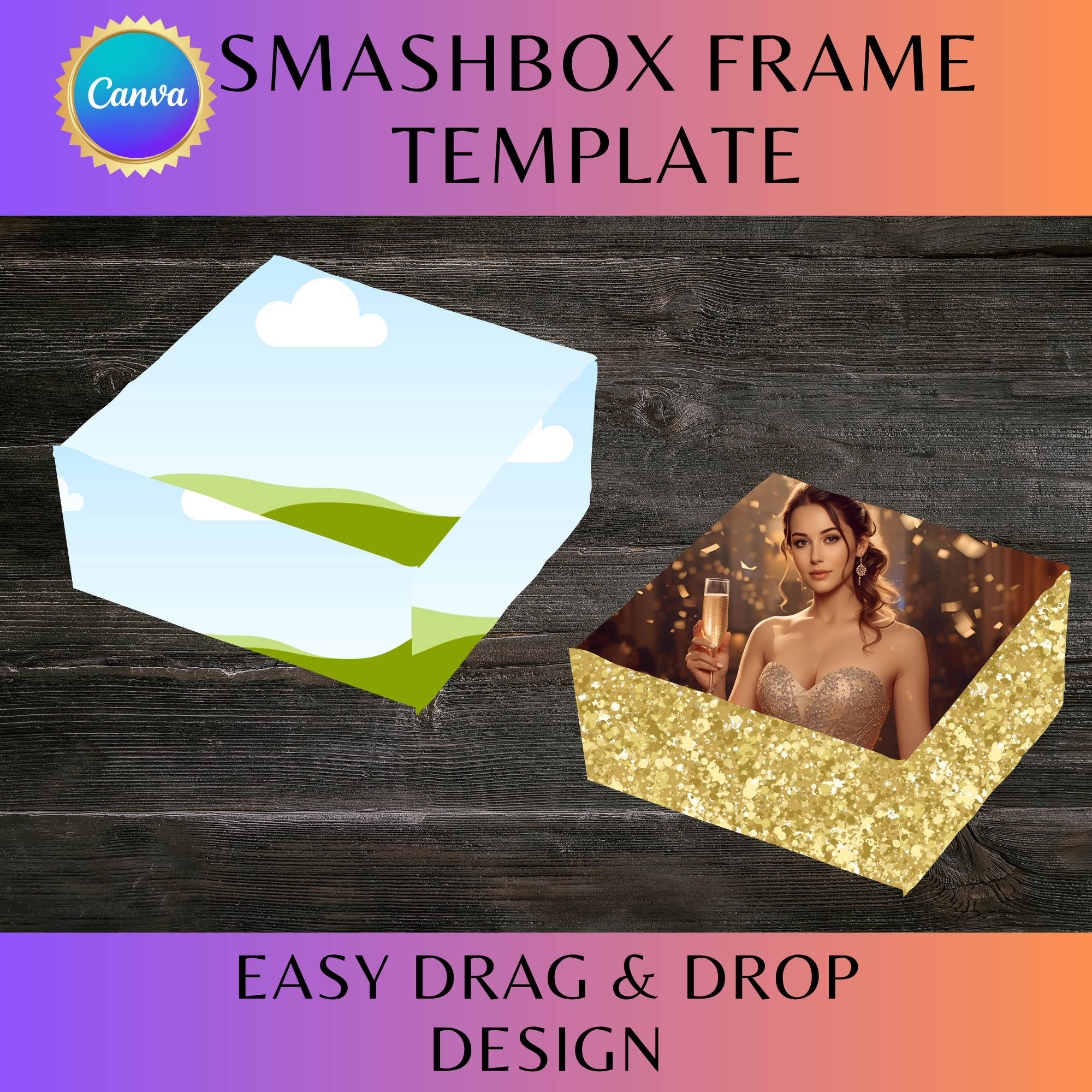 SmashBox Frame - Birthday Box Template