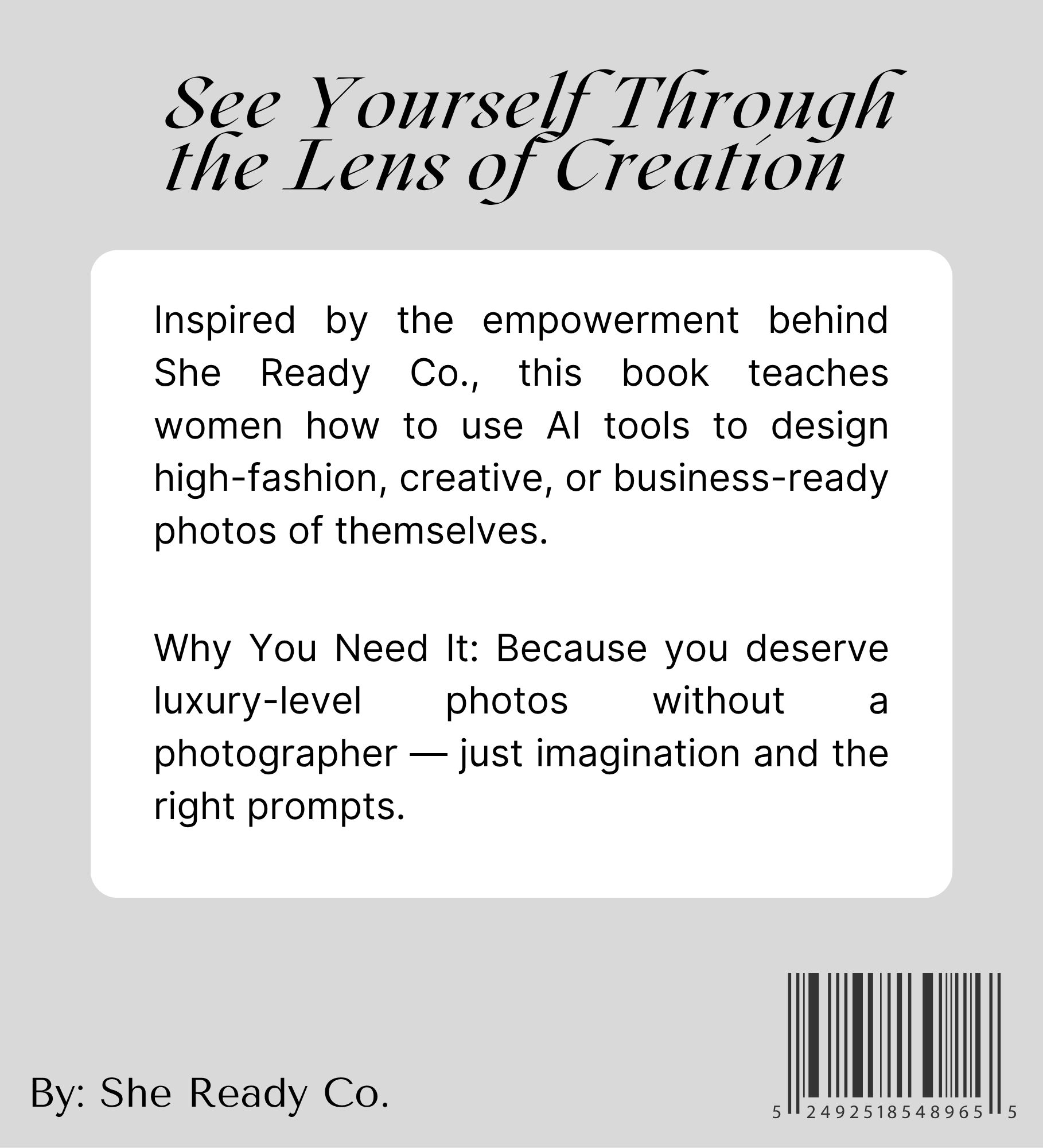 Sneak Peek AI Prompt Book