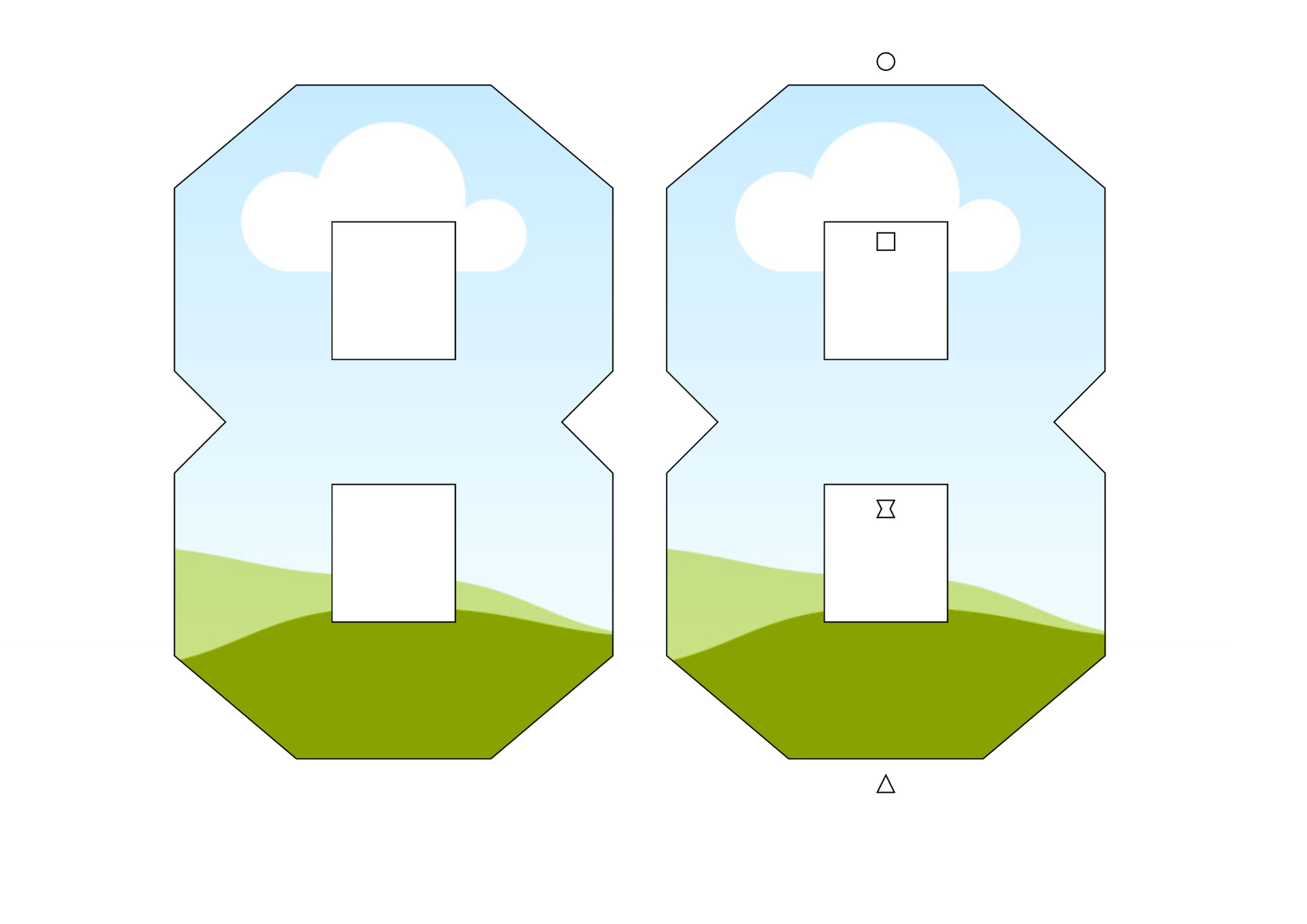 3D Celebration Numbers Box Template Set (0–9)