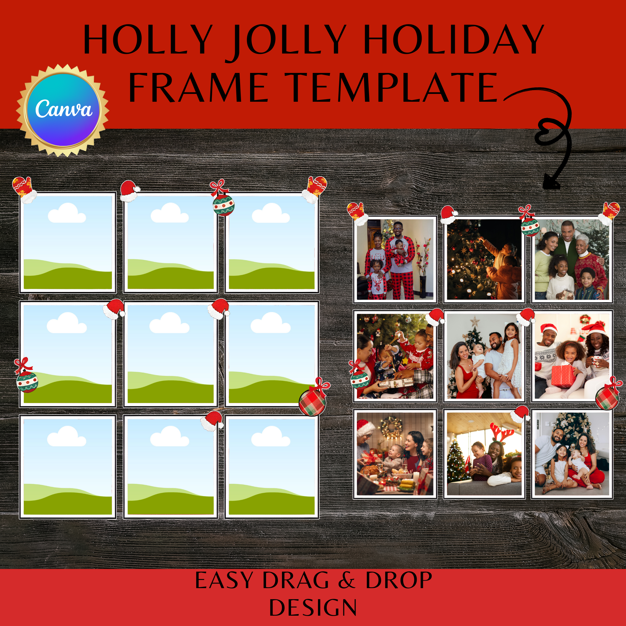  Holly Jolly Holiday Frame 