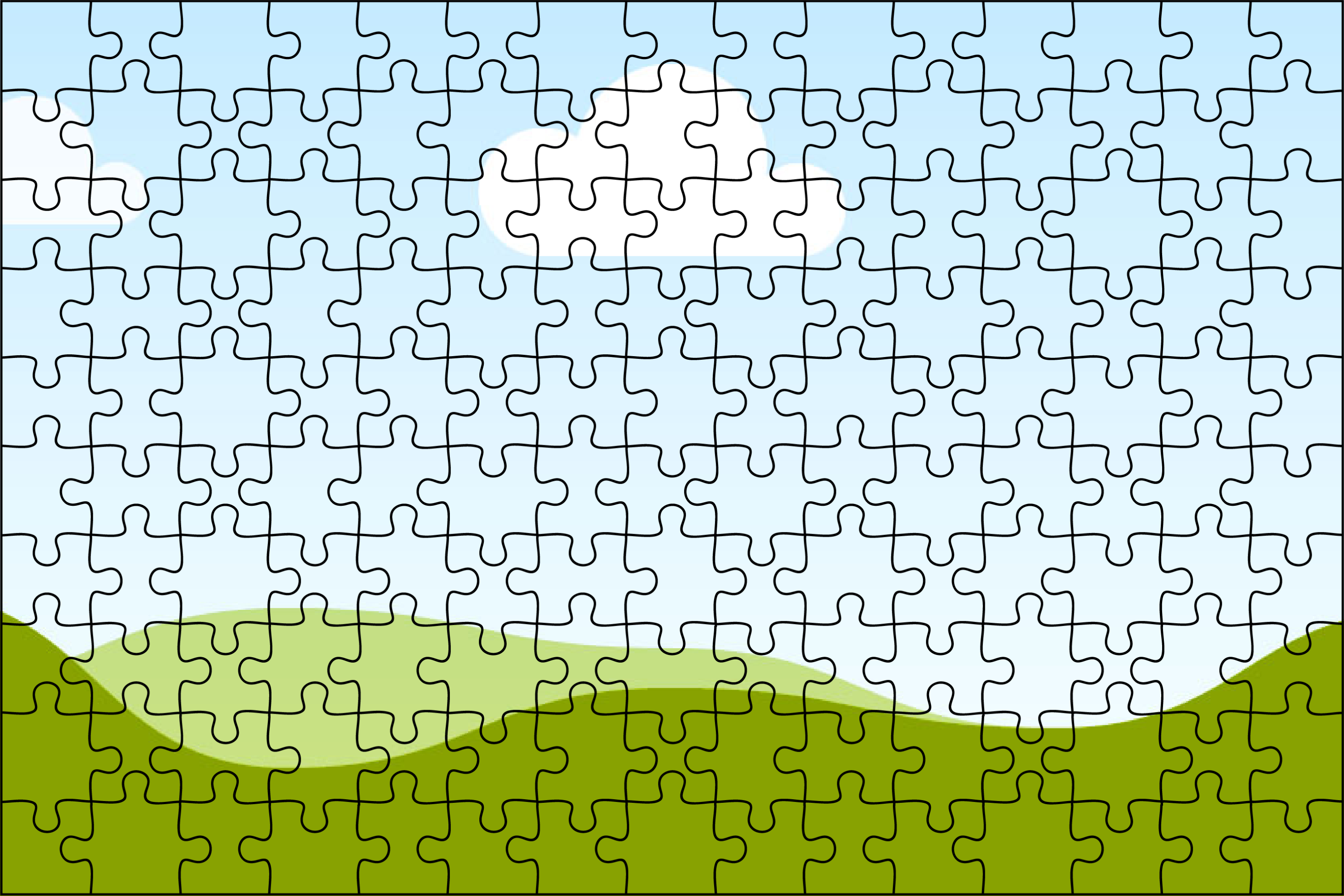40 Drag & Drop Jigsaw Puzzle Templates – PLR