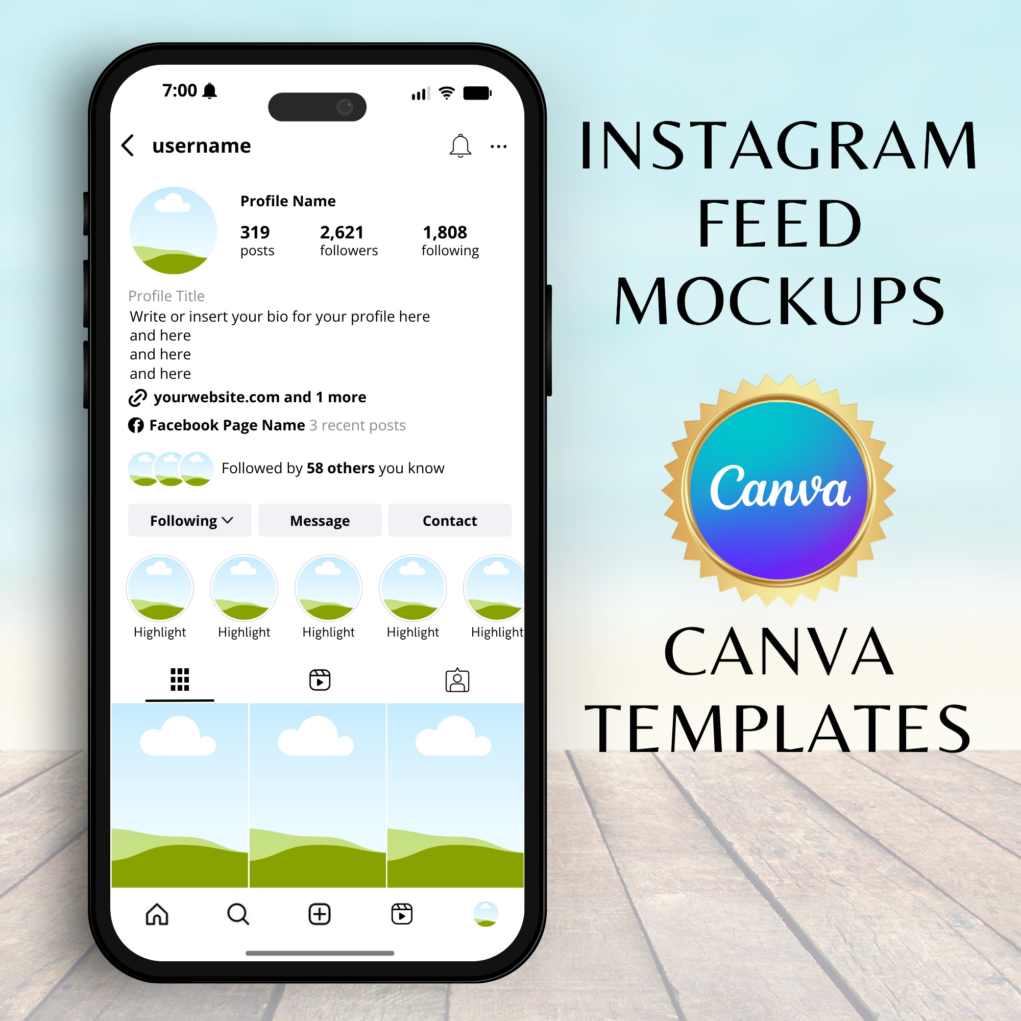Instagram Feed Mockups 