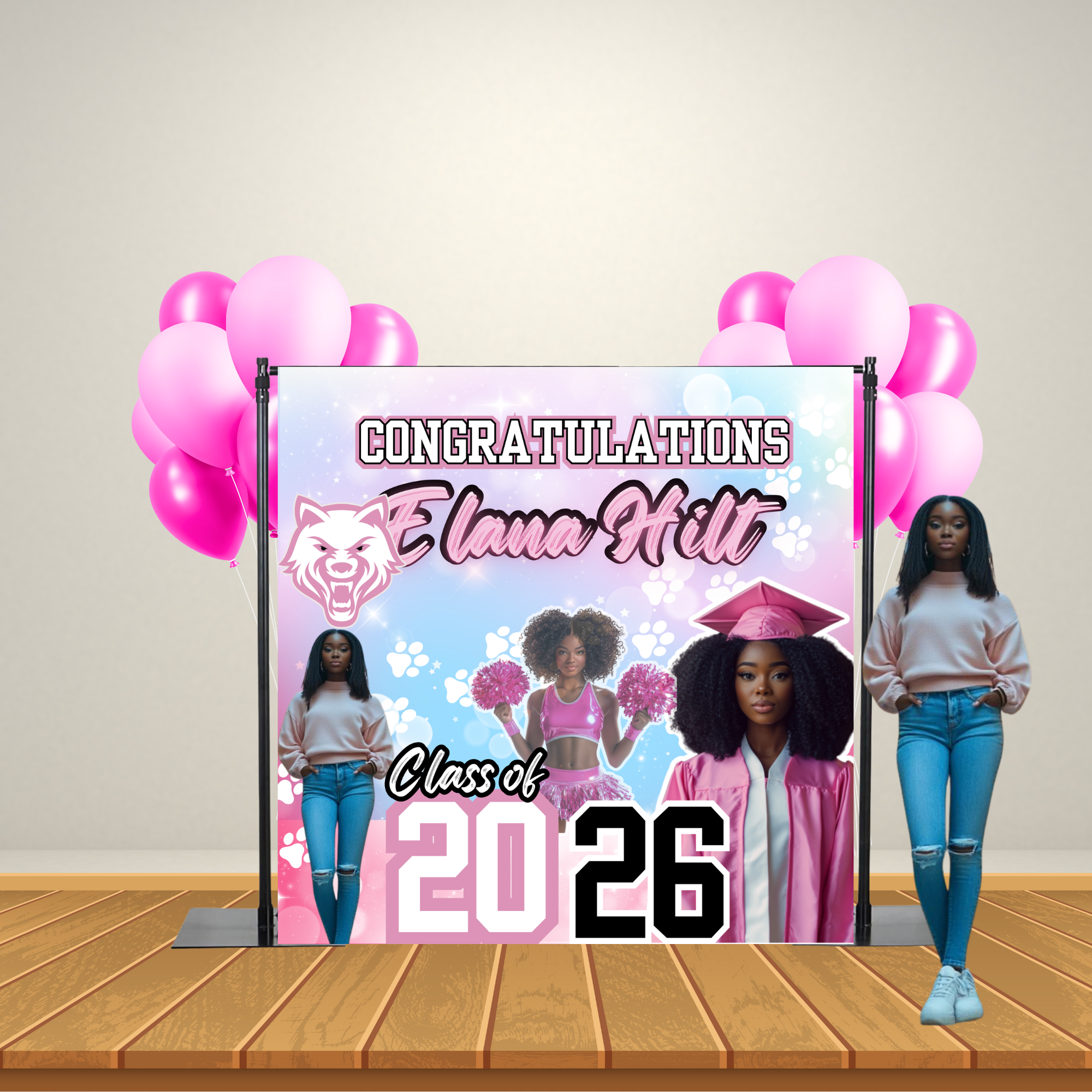 CONGRATULATIONS Graduation Backdrop  7