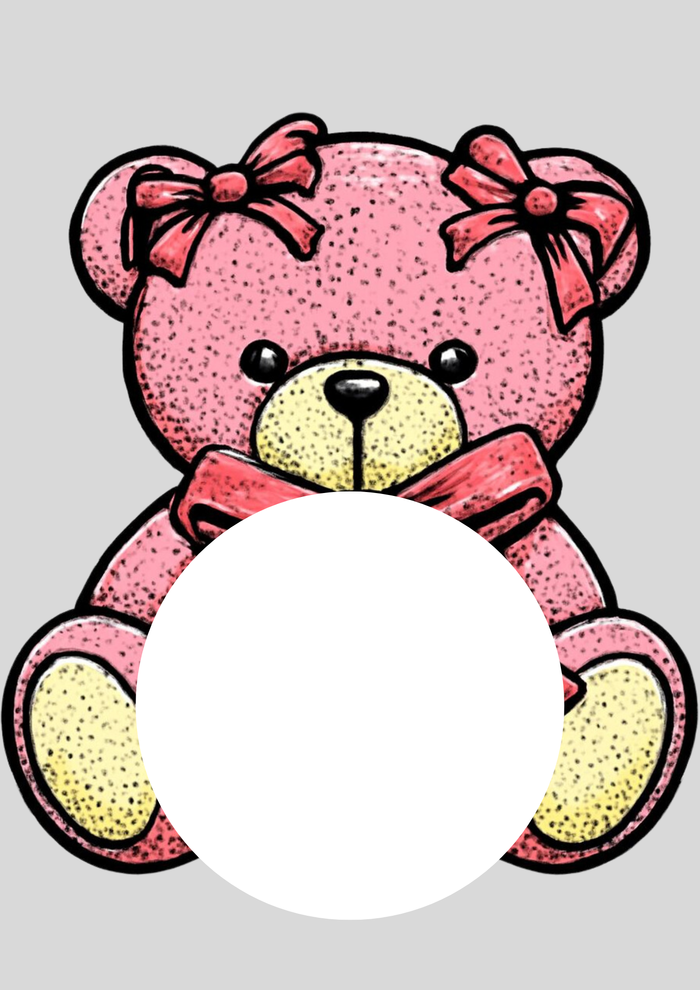 Teddy Bear Candy Gram Template