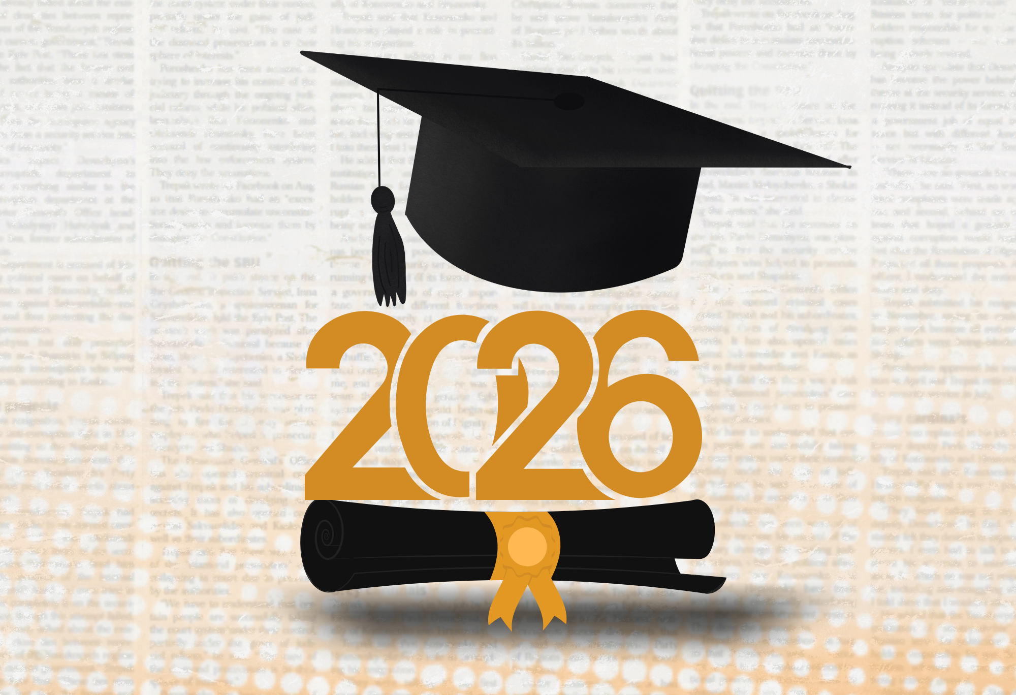 Grad Newspaper 2026 Editable Design – PDF Template