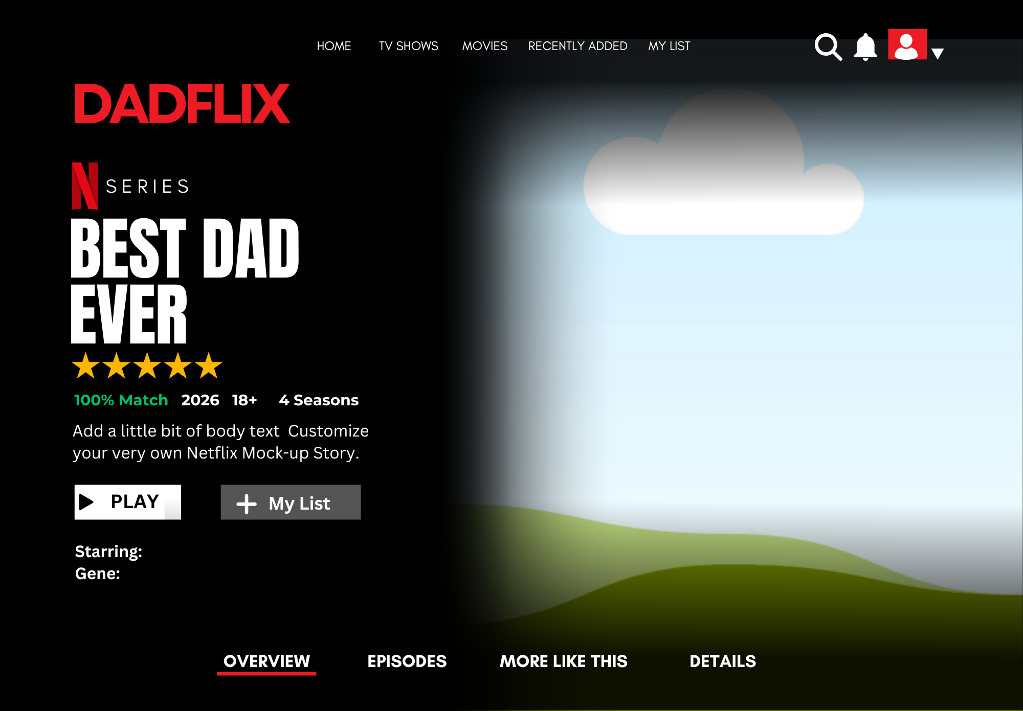 Dadflix Template