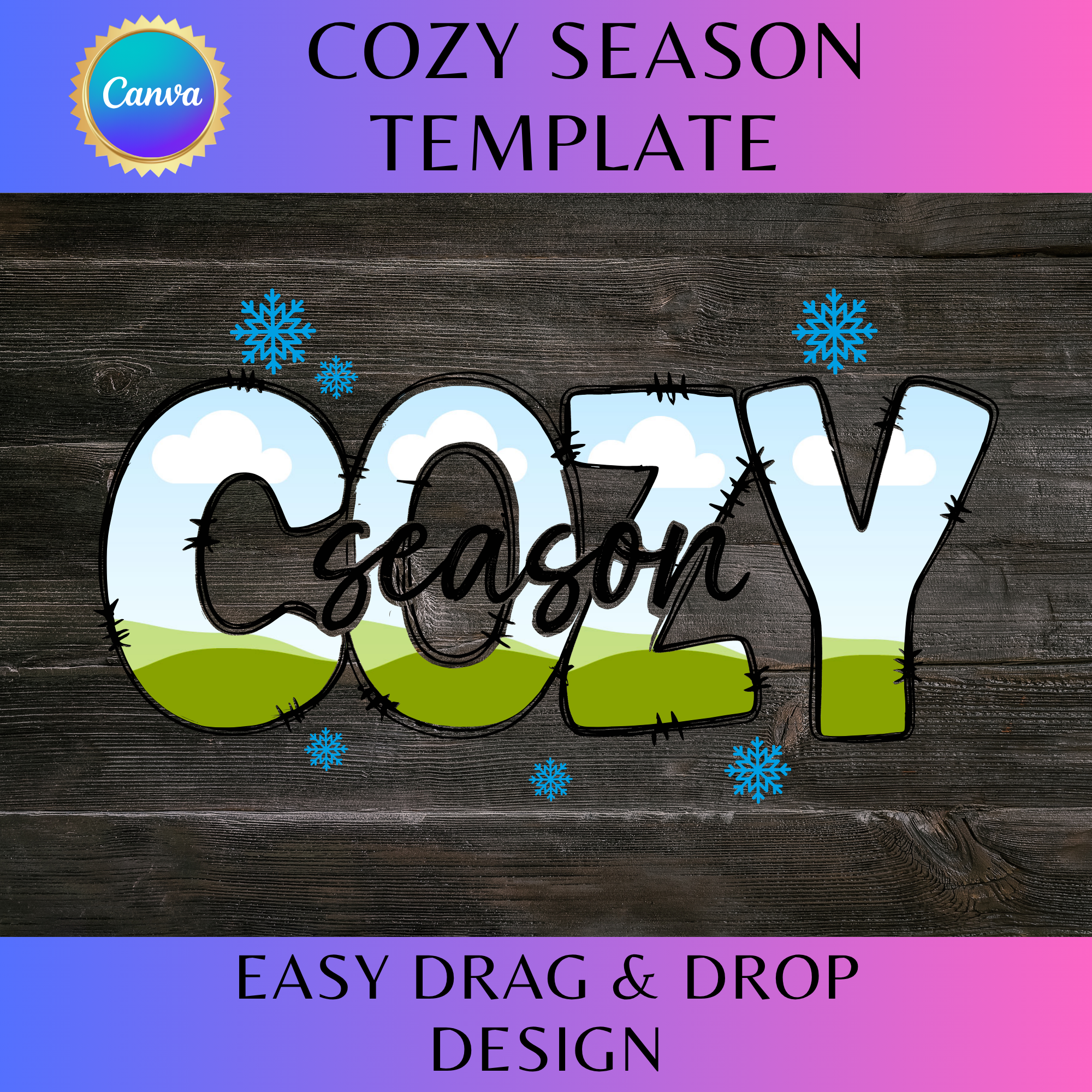 Cozy Season Frame Template
